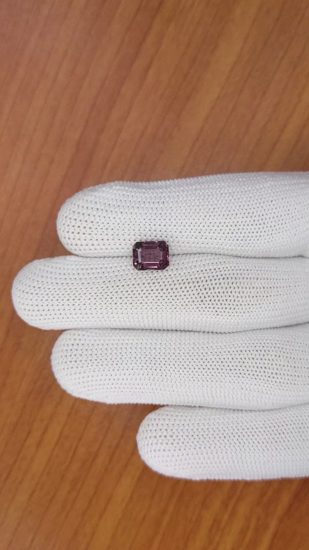 1.82 Ct. Pinkish Purple Spinel from Ceylon (Sri Lanka) Size Video