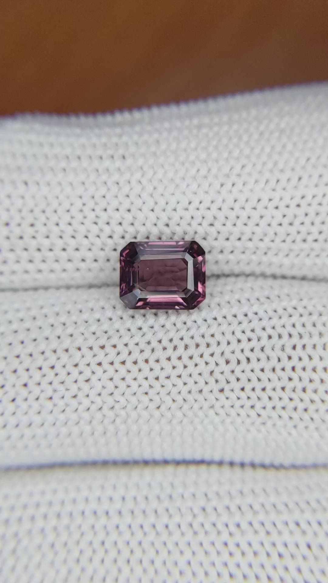1.82 Ct. Pinkish Purple Spinel from Ceylon (Sri Lanka) Size Video