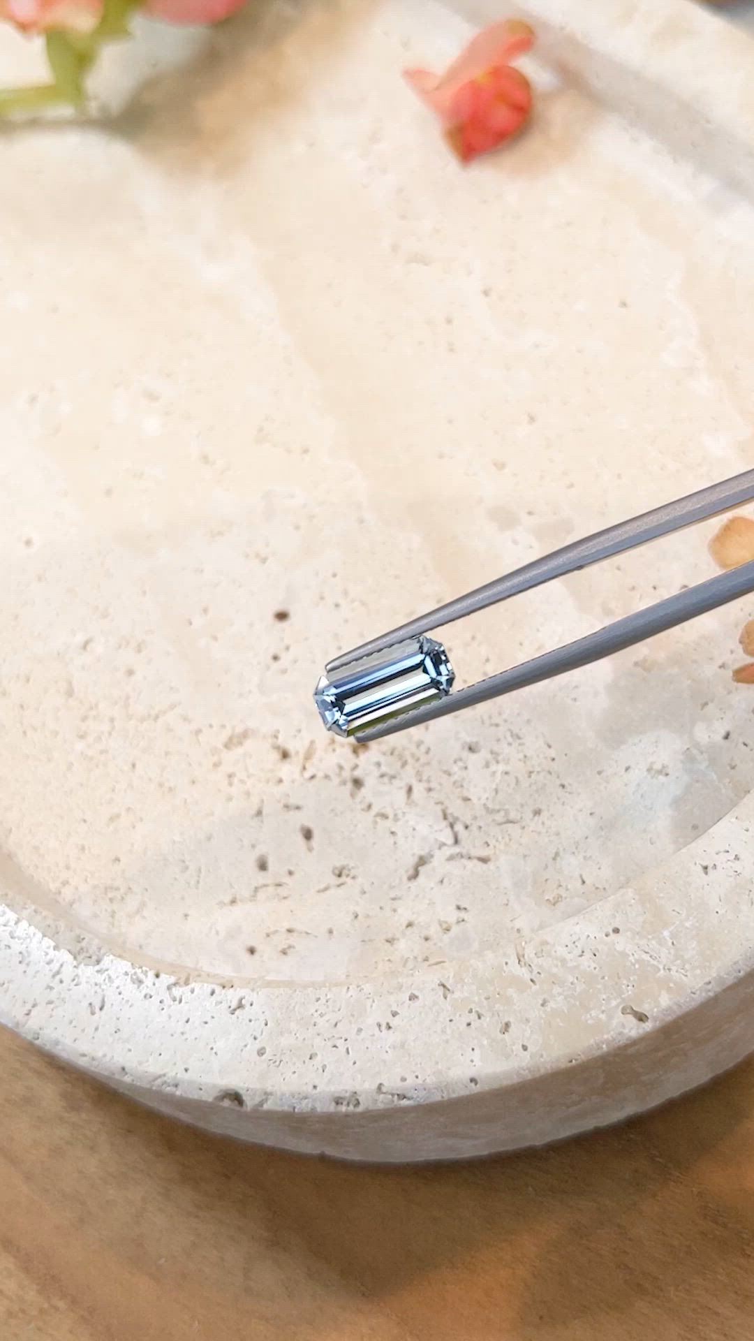 1.36 Ct. Aquamarine from Mozambique Size Video