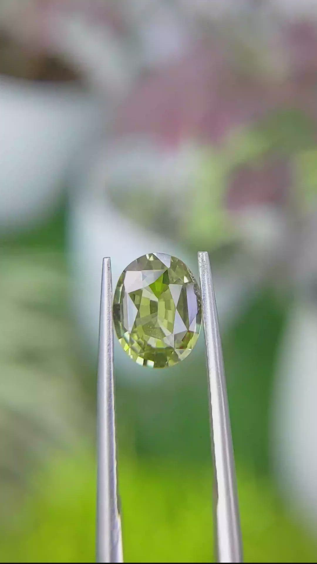 1.60 Ct. Chrysoberyl from Ceylon (Sri Lanka) Size Video