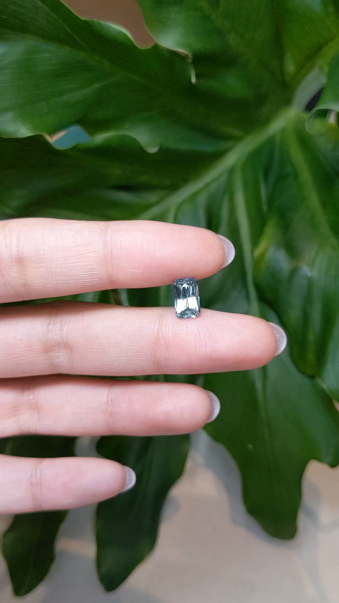 1.70 Ct. Blue Aquamarine from Brazil Size Video