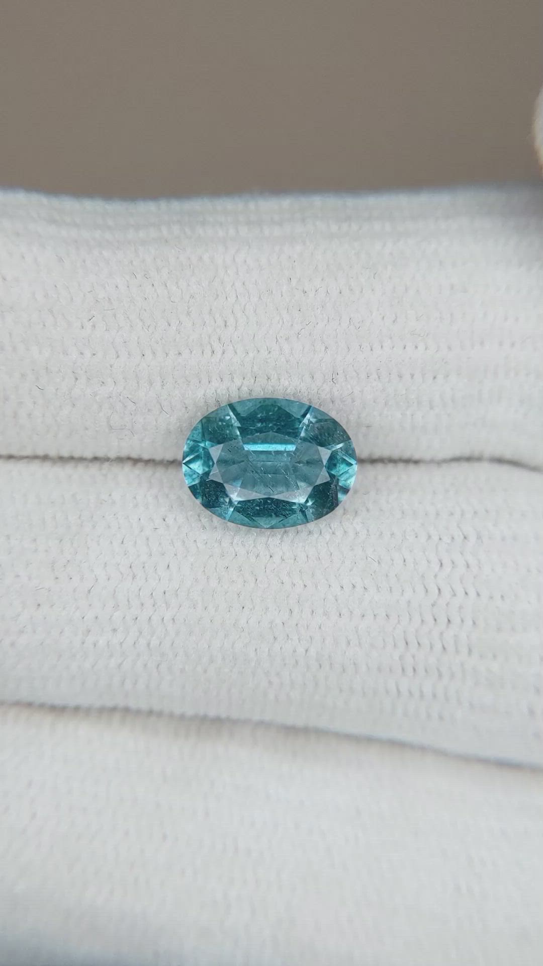 1.71 Ct. Aquamarine from Brazil Size Video