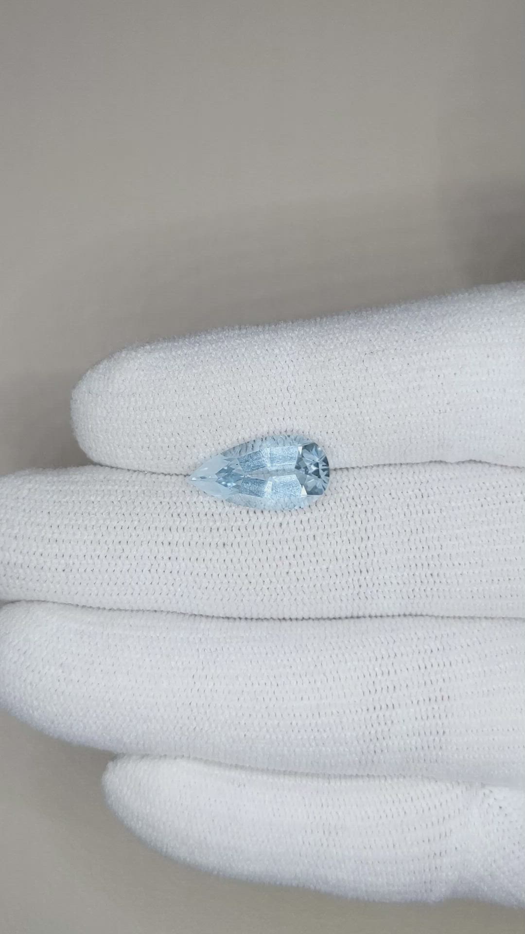 3.35 Ct. Aquamarine from Brazil Size Video