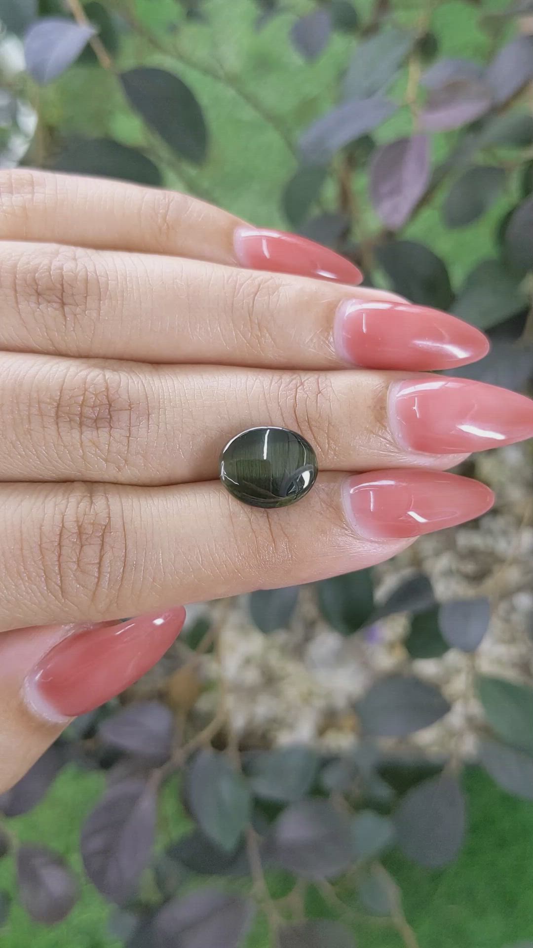 4.94 Ct. Cabochon Kornerupine from Ceylon (Sri Lanka) Size Video