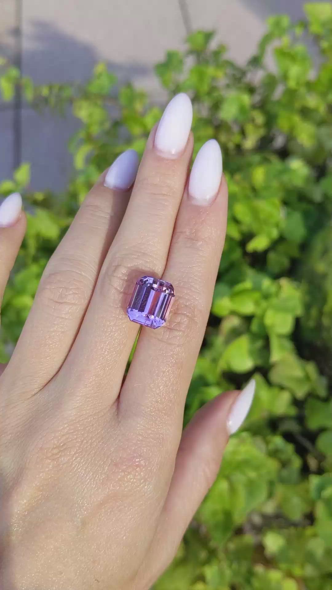 10.63 Ct. Kunzite from Afghanistan Size Video