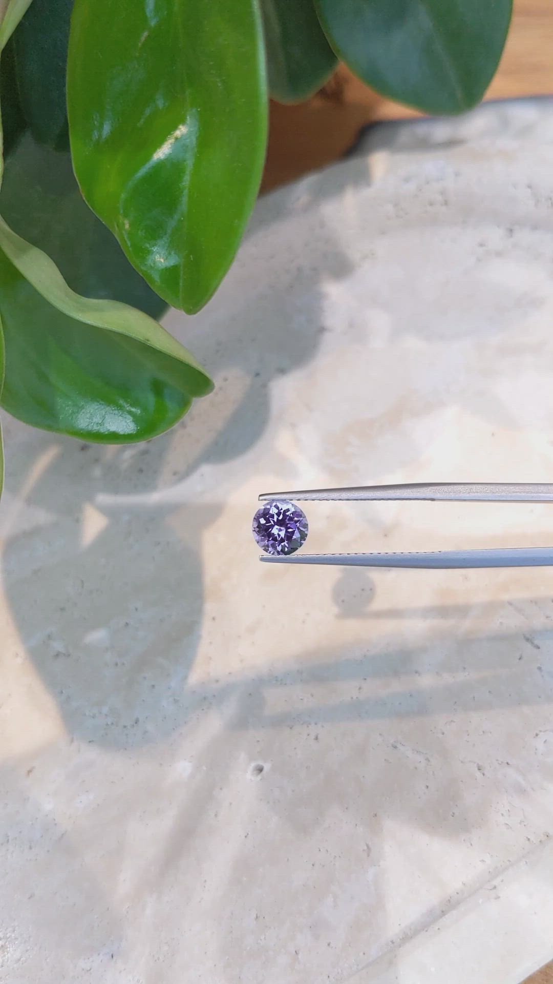 1.31 Ct. Violetish Blue Tanzanite from Tanzania Size Video