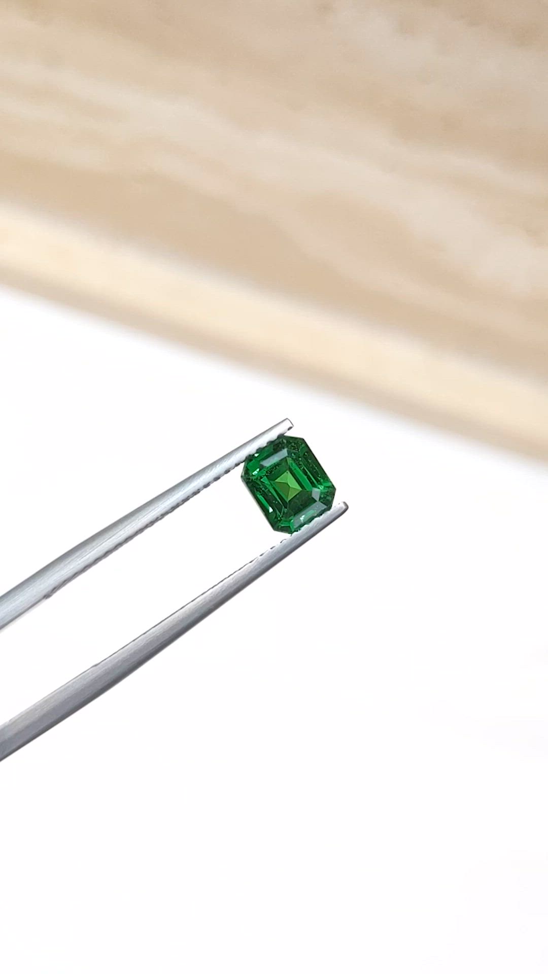 1.08 Ct. Tsavorite Garnet from Tanzania Size Video