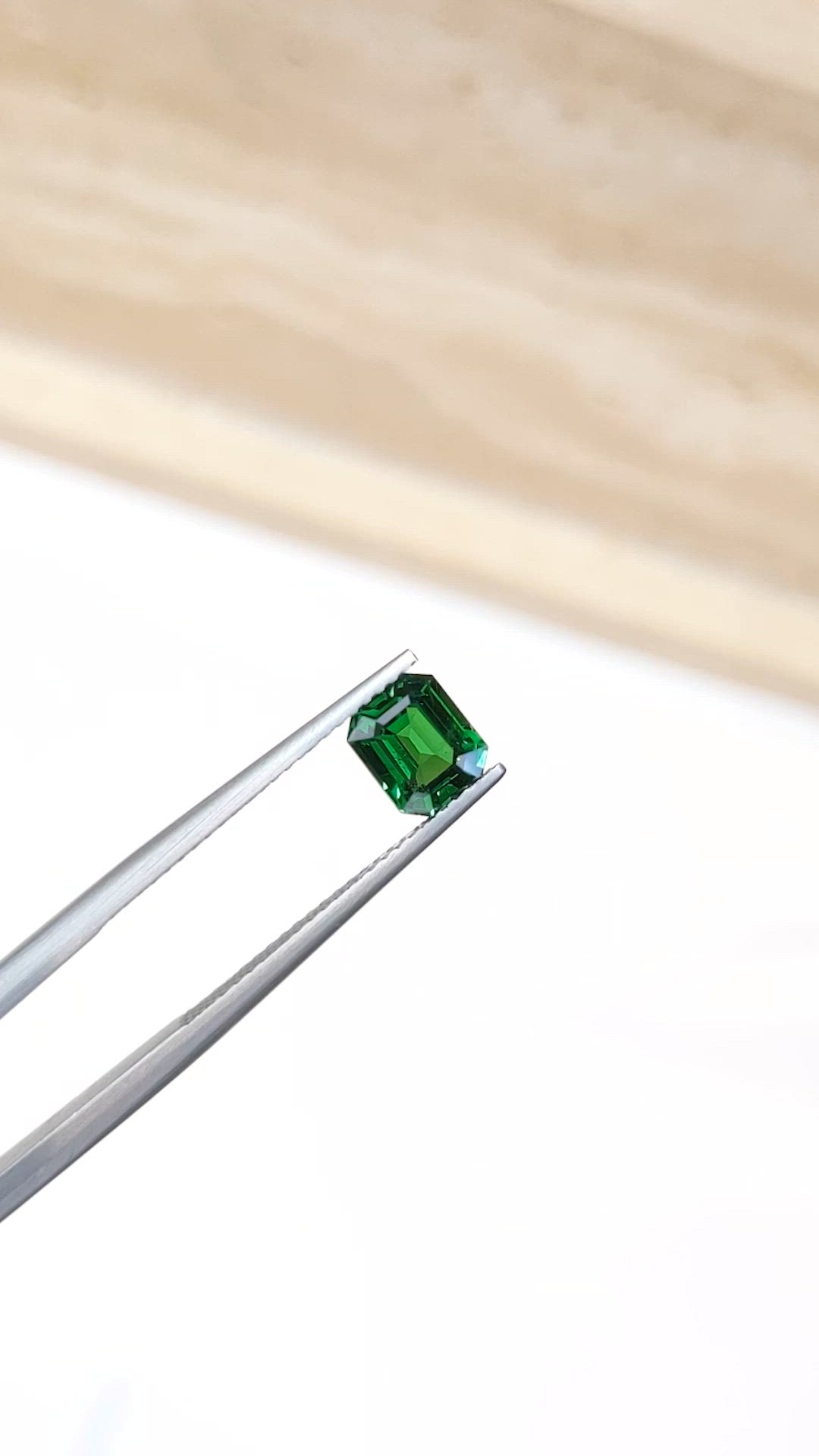1.21 Ct. Tsavorite Garnet from Tanzania Size Video