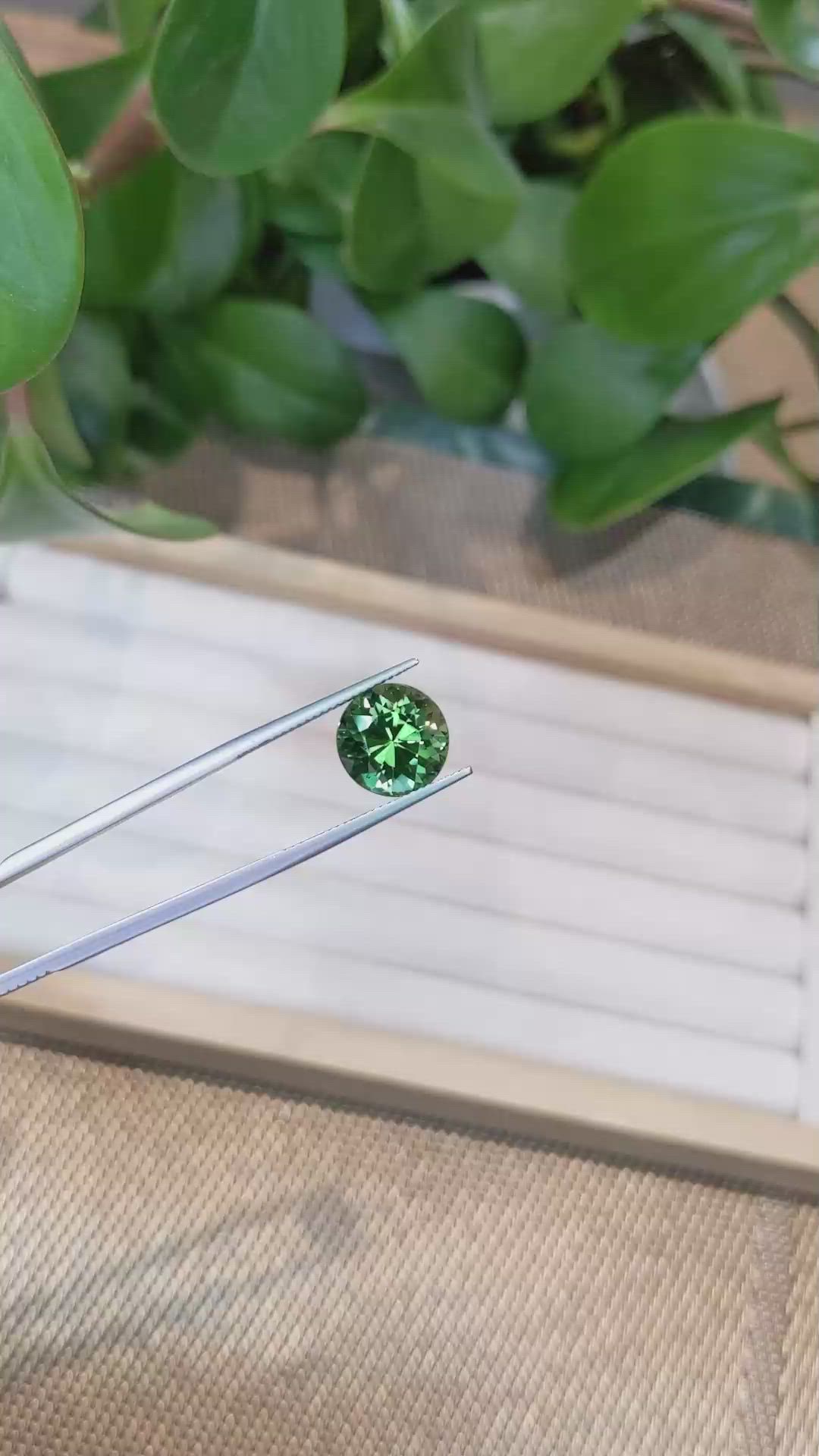 6.48 Ct. Green Tourmaline from Brazil Size Video