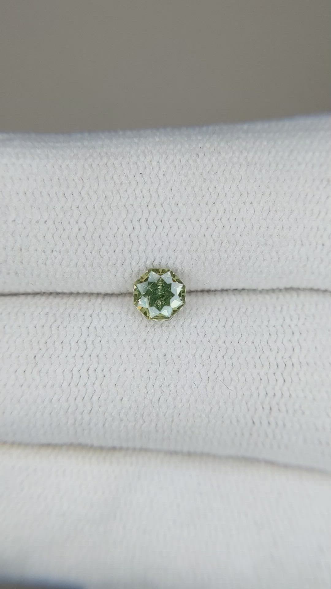 0.52 Ct. Demantoid Garnet from Namibia Size Video