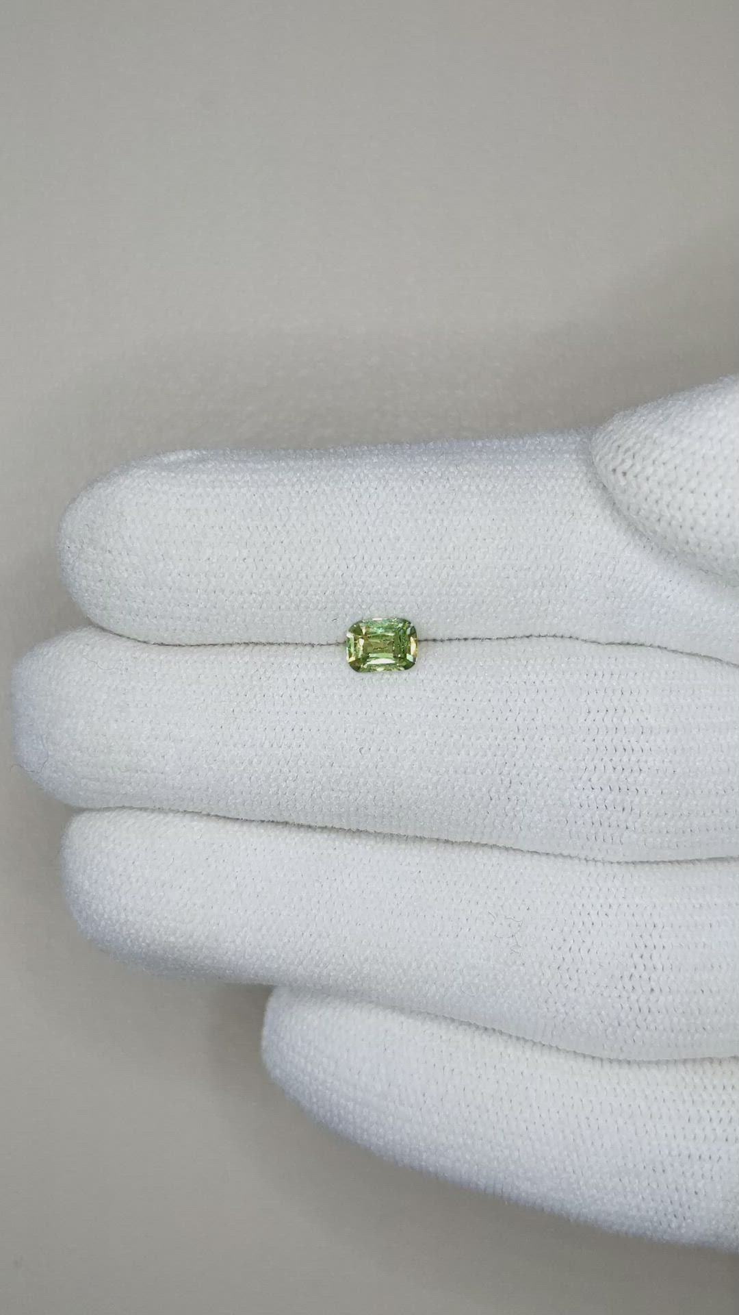 0.41 Ct. Demantoid Garnet from Namibia Size Video