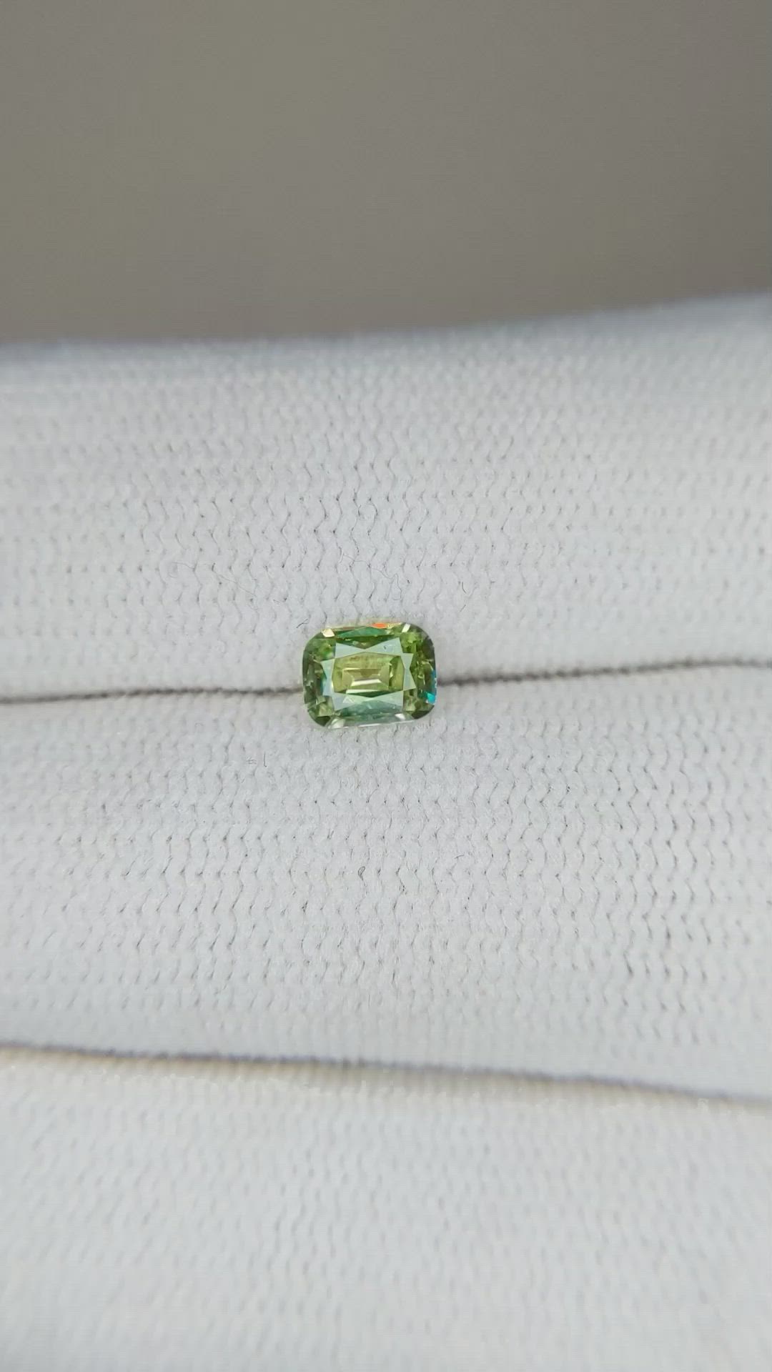 0.41 Ct. Demantoid Garnet from Namibia Size Video