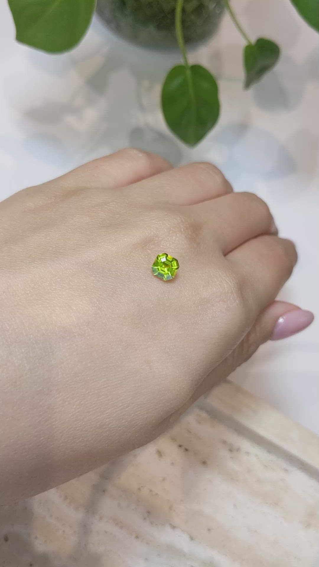 1.04 Ct. Peridot from Afghanistan Size Video