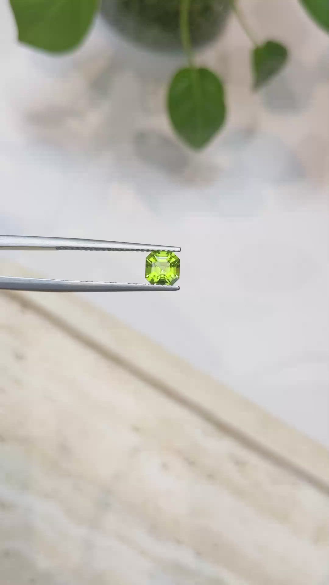 1.04 Ct. Peridot from Afghanistan Size Video