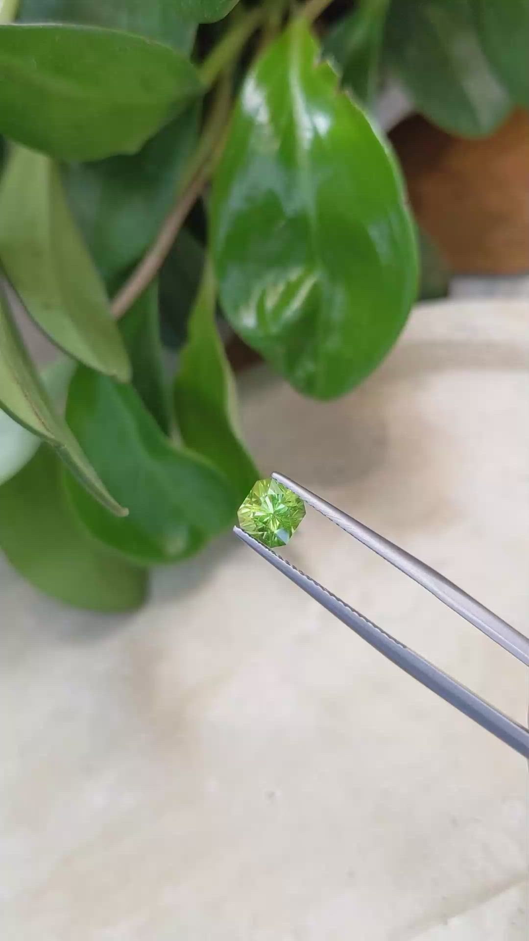1.32 Ct. Peridot from Afghanistan Size Video