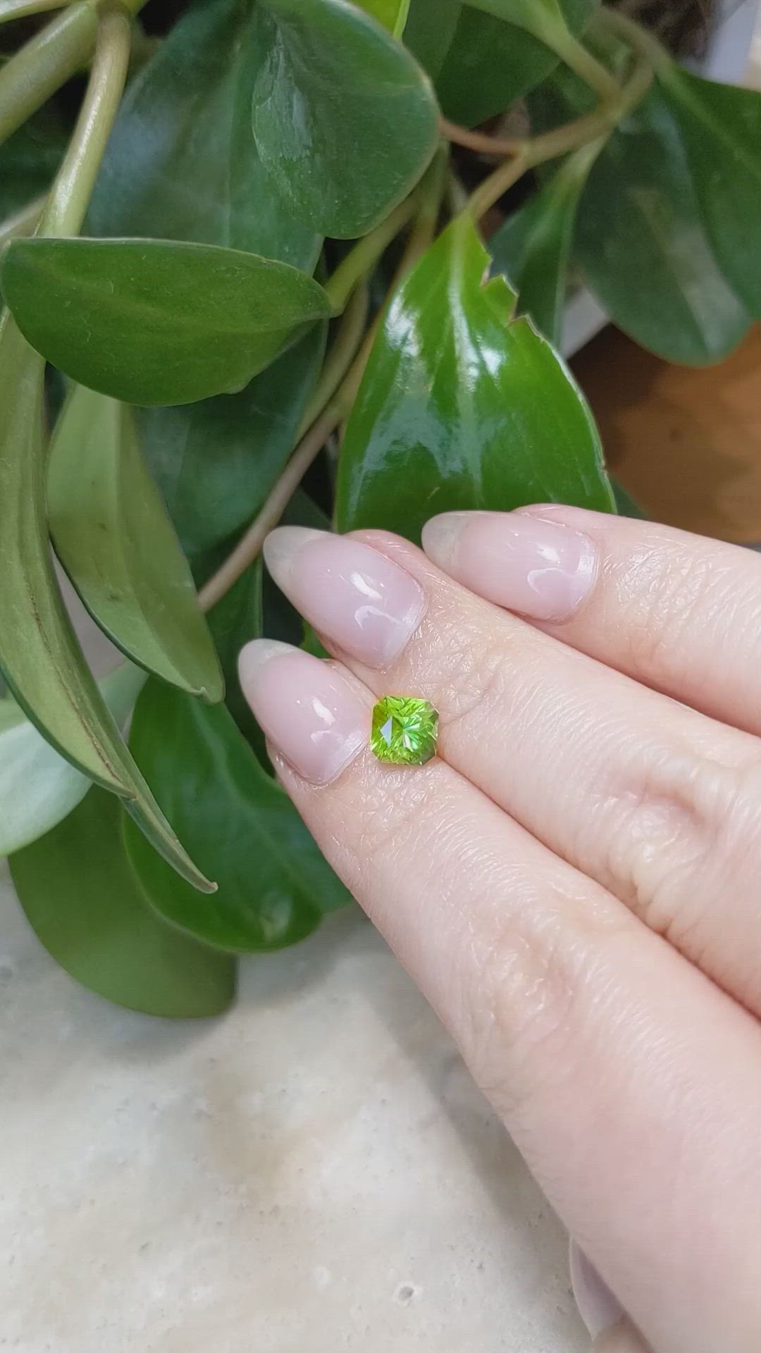 1.32 Ct. Peridot from Afghanistan Size Video