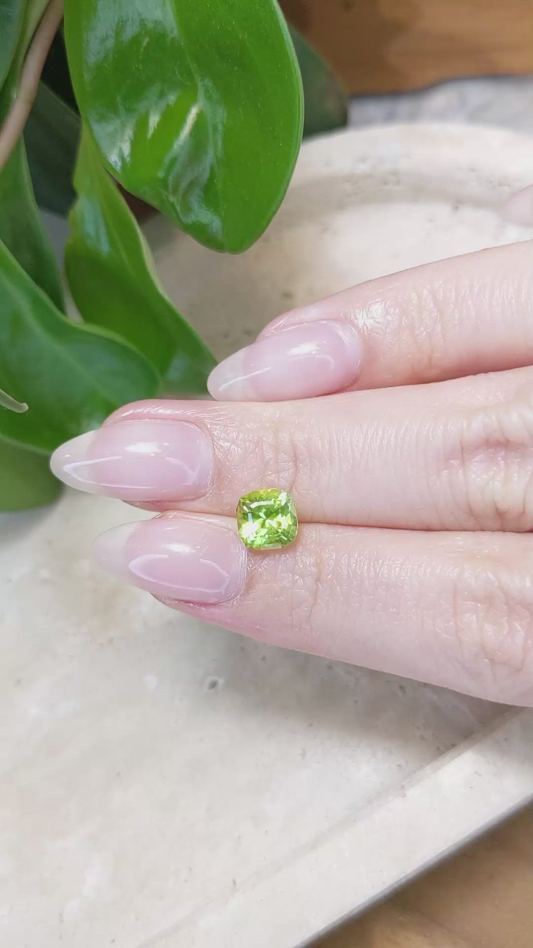 1.77 Ct. Peridot from Afghanistan Size Video