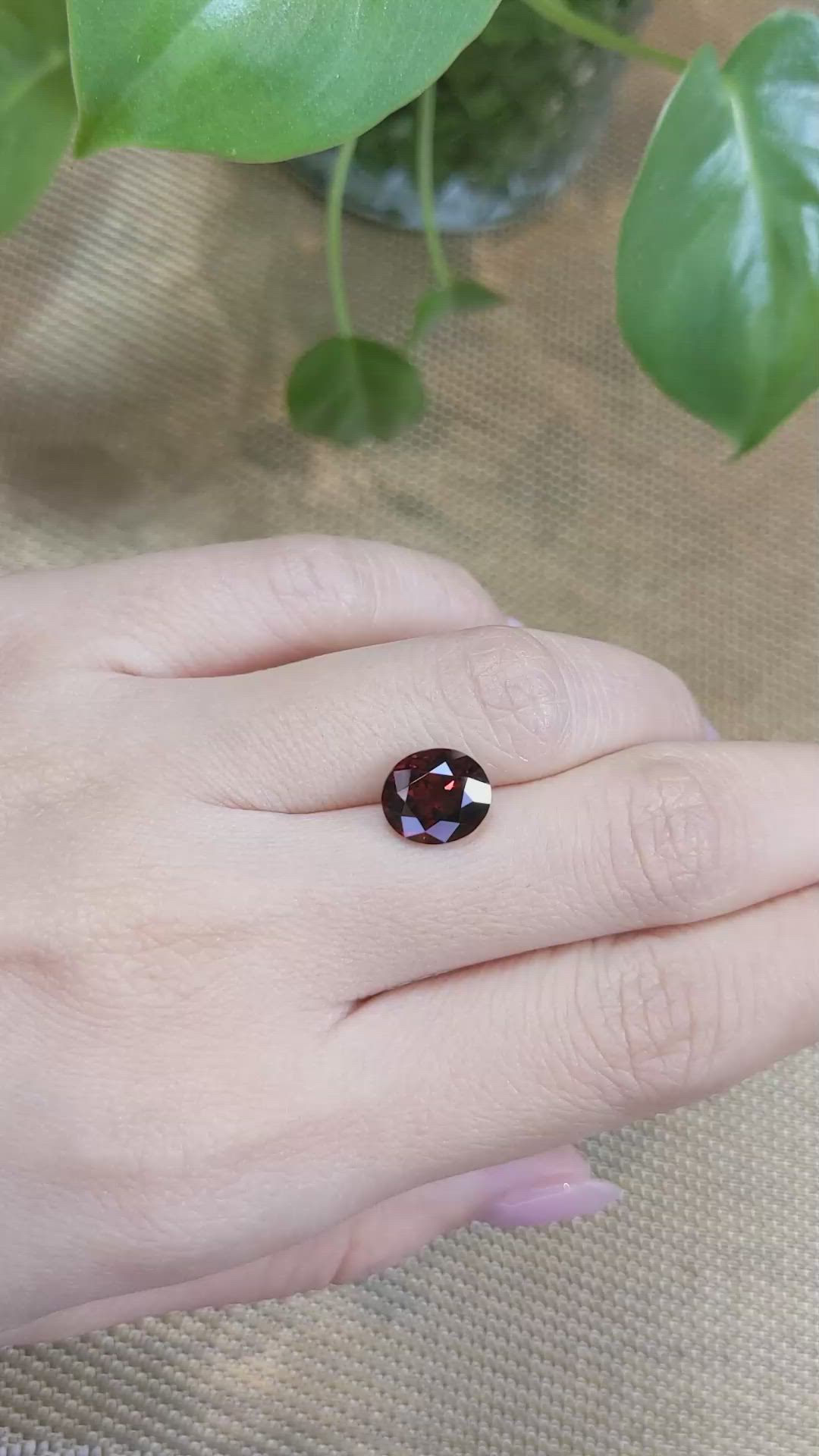 4.00 Ct. Garnet from Madagascar Size Video