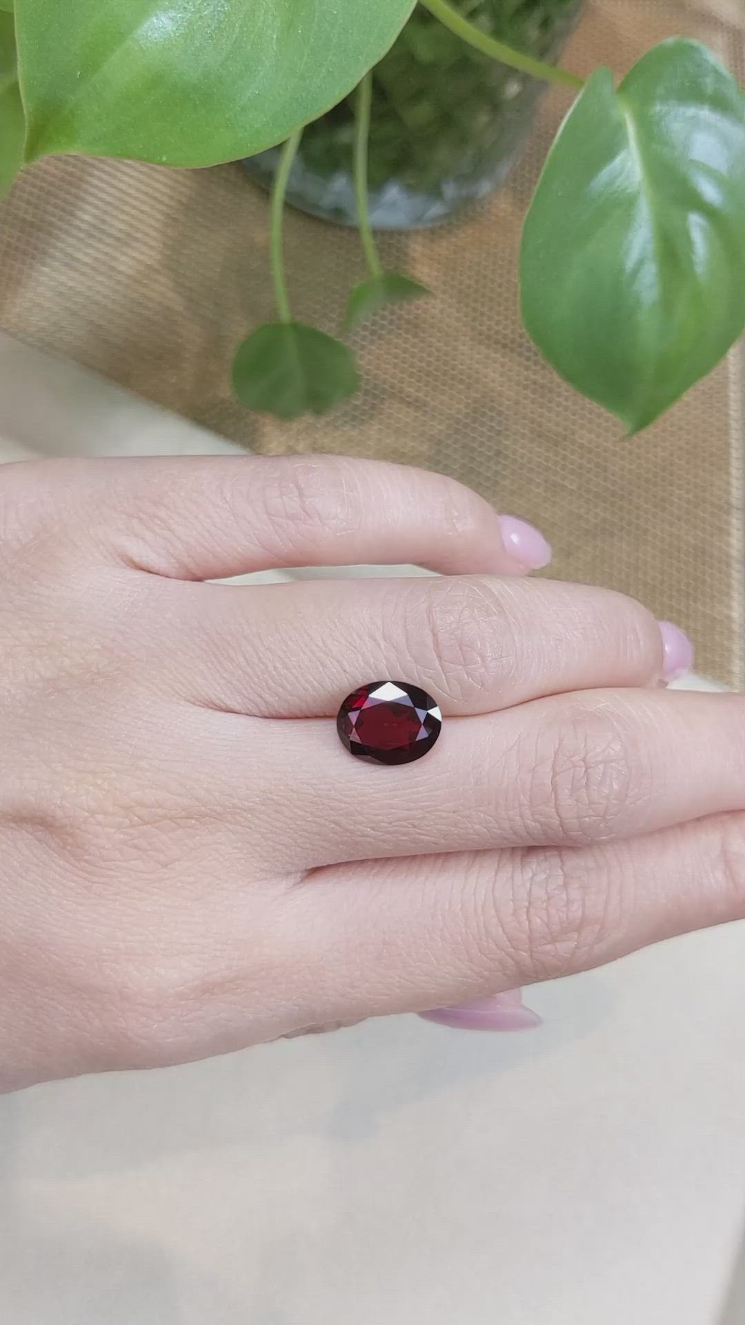 3.82 Ct. Garnet from Madagascar Size Video