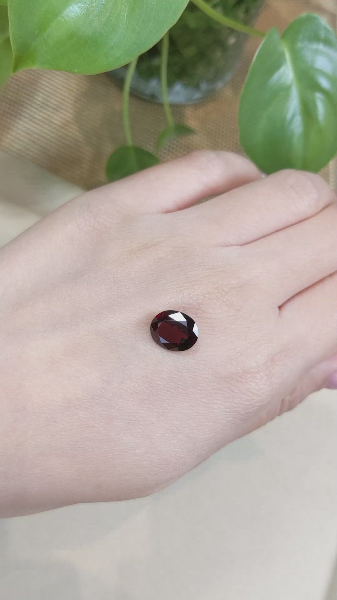 3.82 Ct. Garnet from Madagascar Size Video