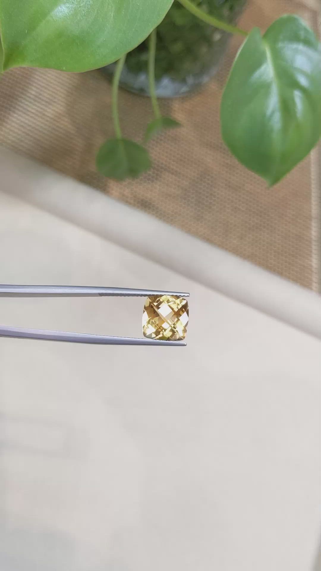 4.39 Ct. Citrine from Brazil Size Video