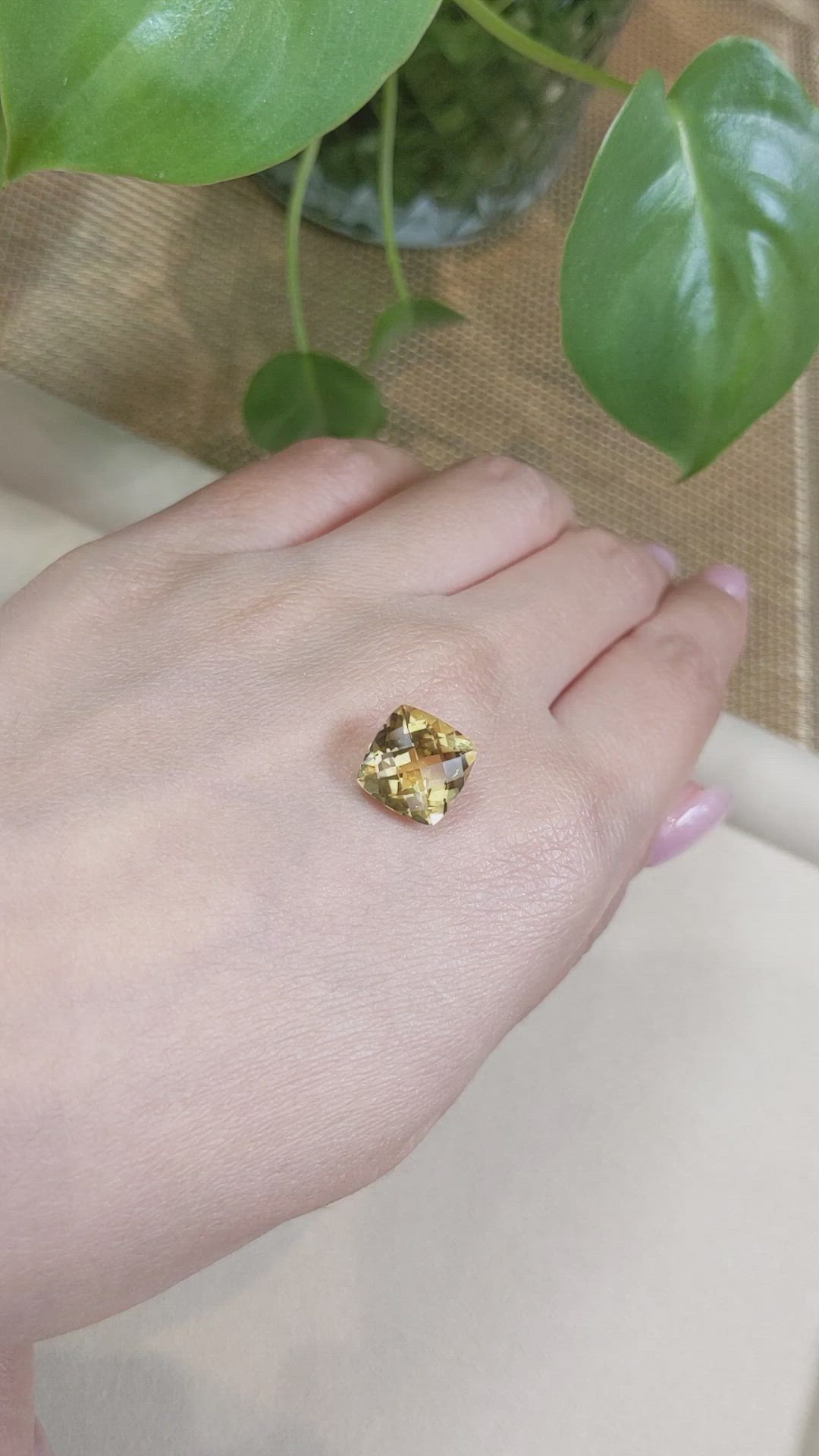 4.39 Ct. Citrine from Brazil Size Video