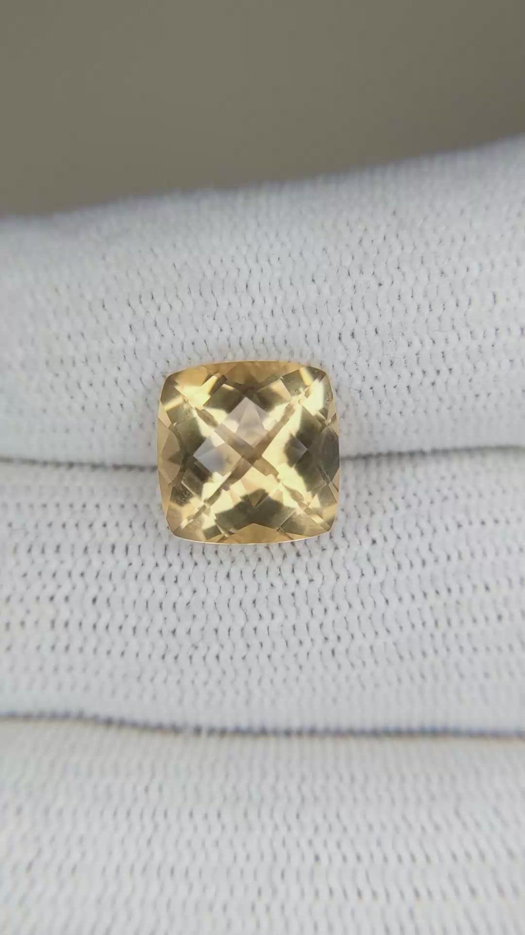 4.39 Ct. Citrine from Brazil Size Video