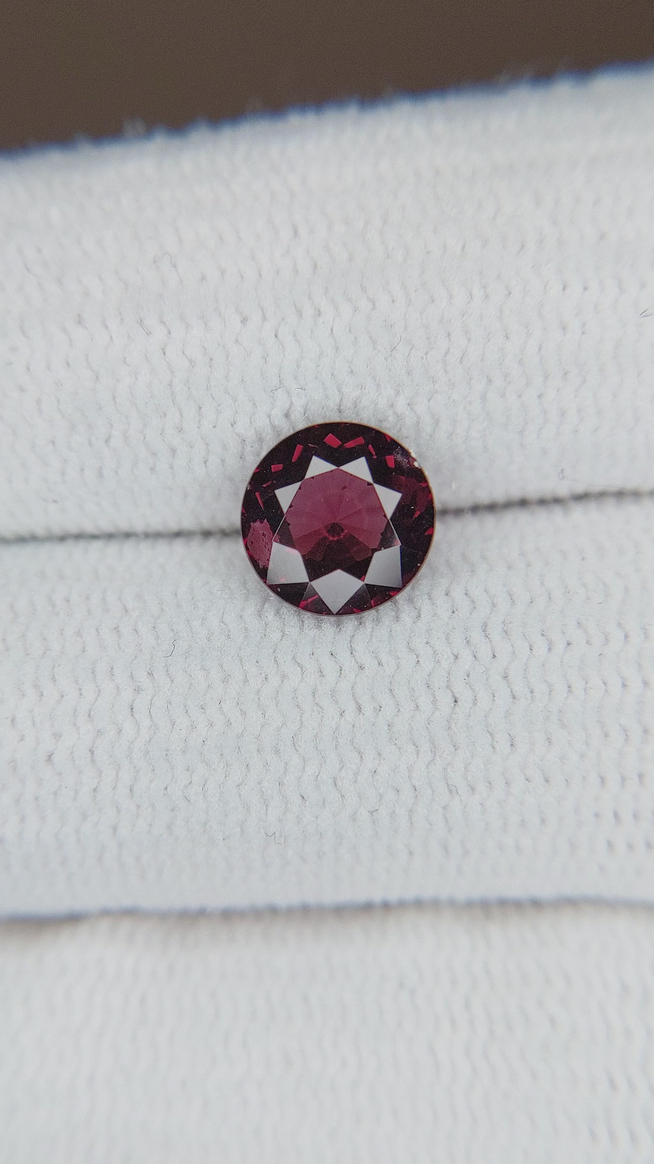 1.34 Ct. Garnet from Ceylon (Sri Lanka) Size Video