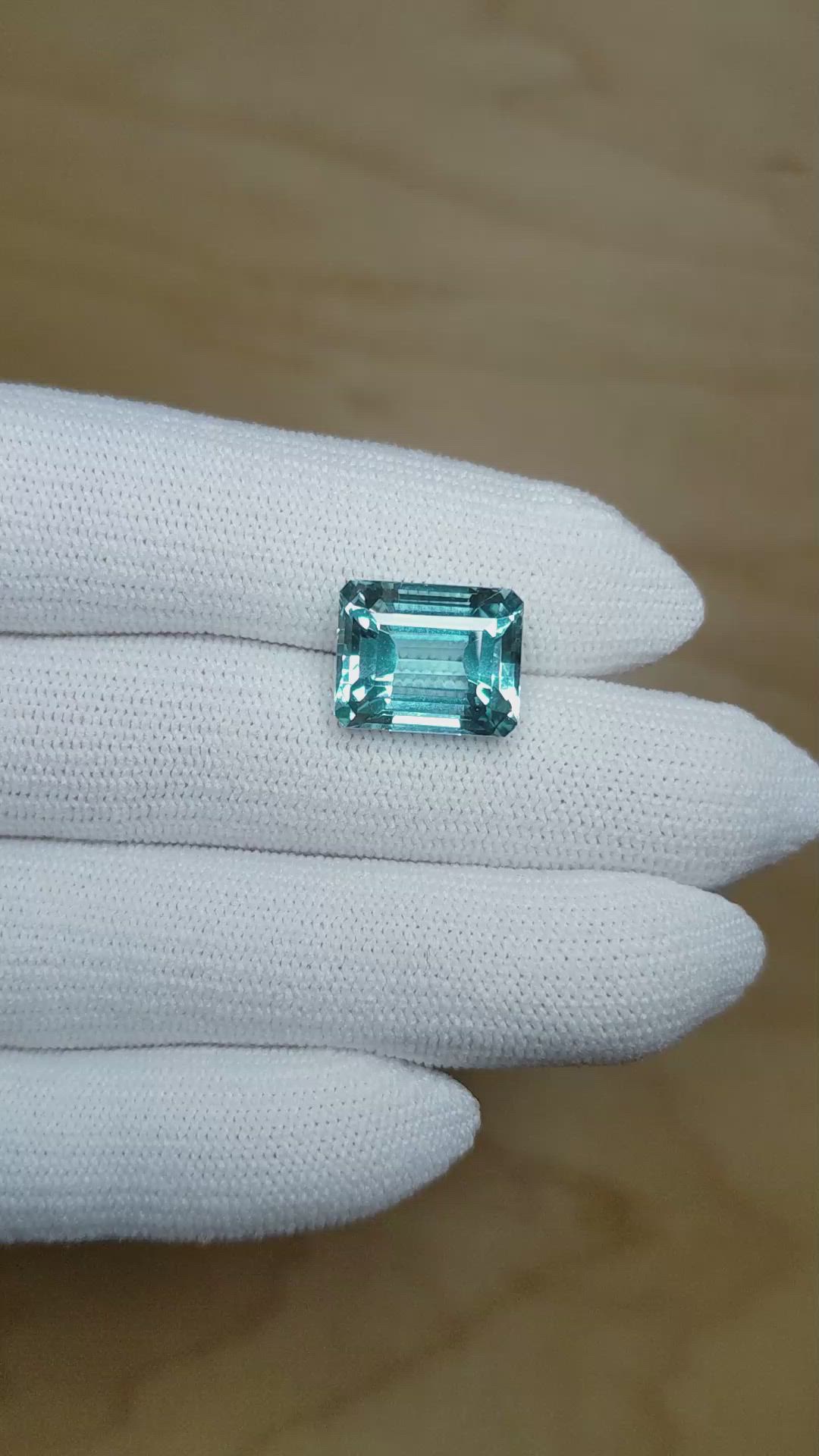 7.36 Ct. Aquamarine from Mozambique Size Video