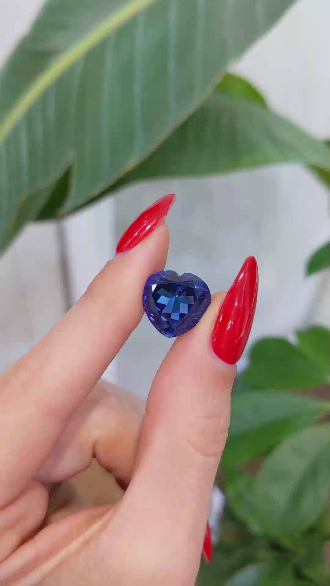 10.20 Ct. Tanzanite from Tanzania Size Video