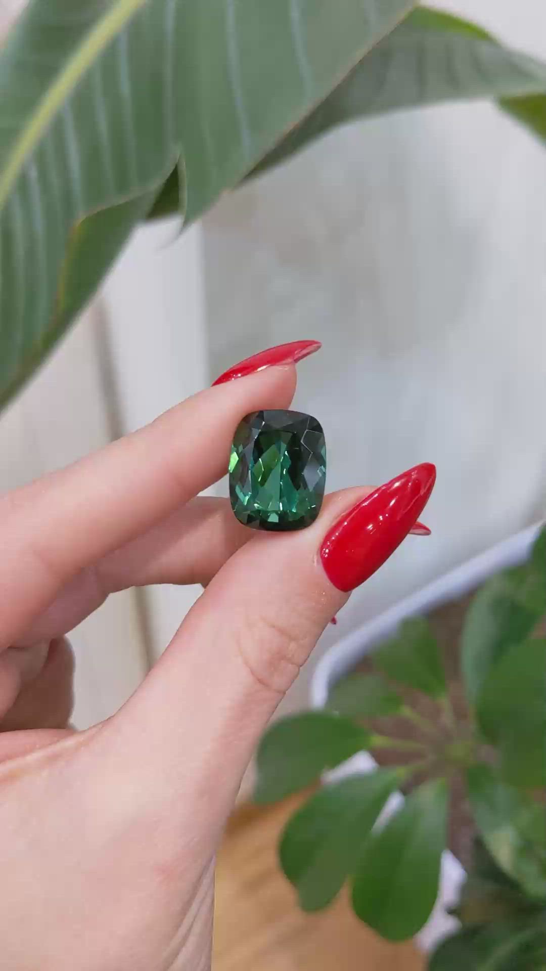 16.60 Ct. Tourmaline from Ceylon (Sri Lanka) Size Video