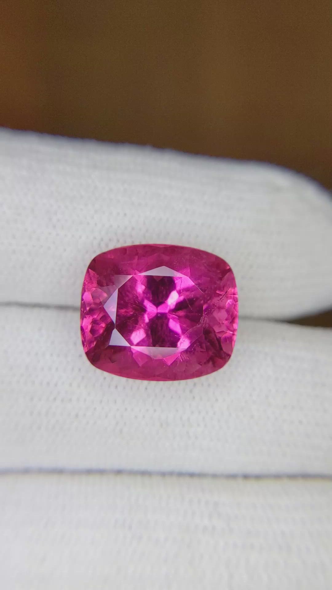 9.96 Ct. Rubellite Tourmaline from Ceylon (Sri Lanka) Size Video
