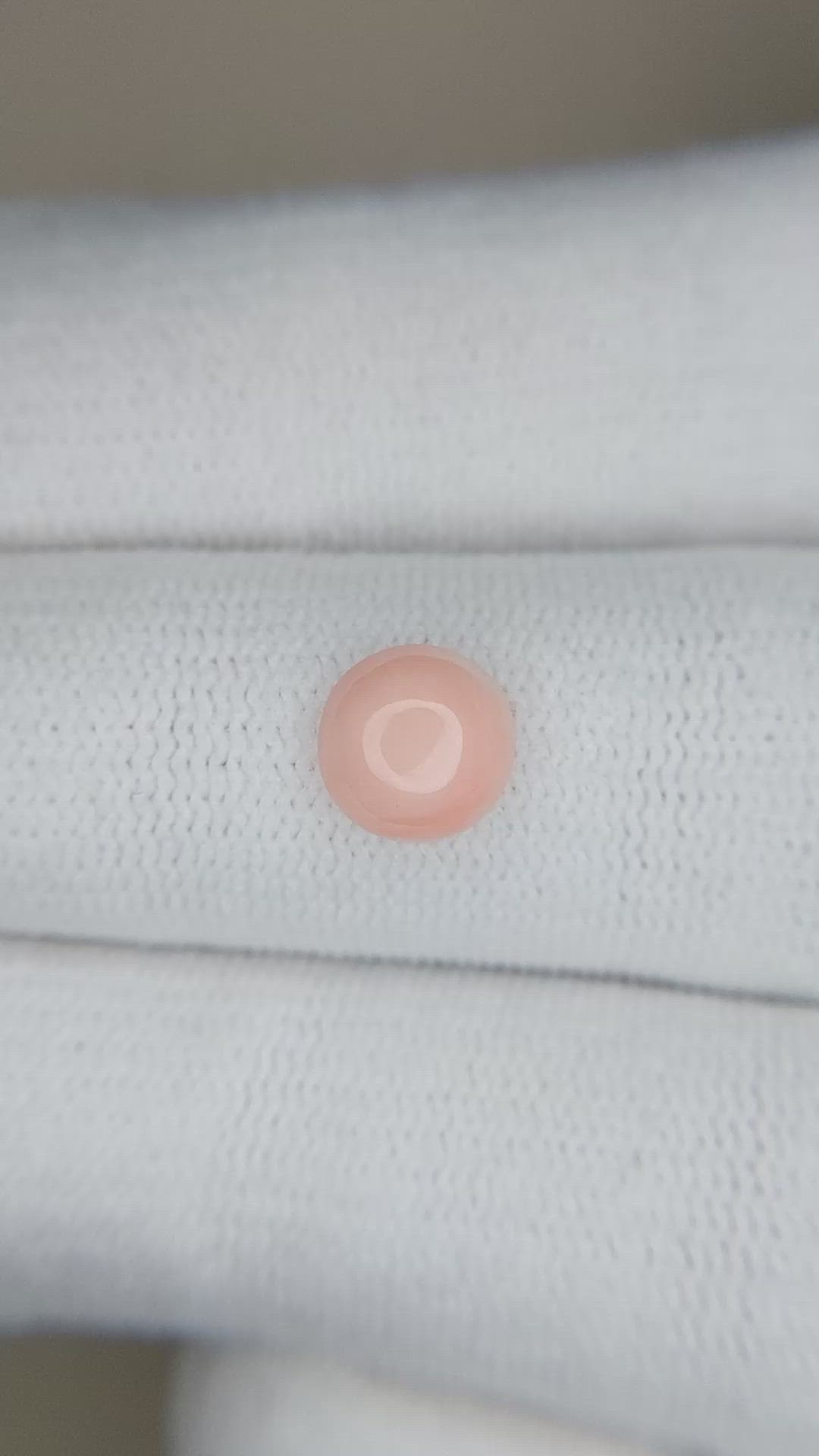 1.07 Ct. Cabochon Coral from Italy Size Video