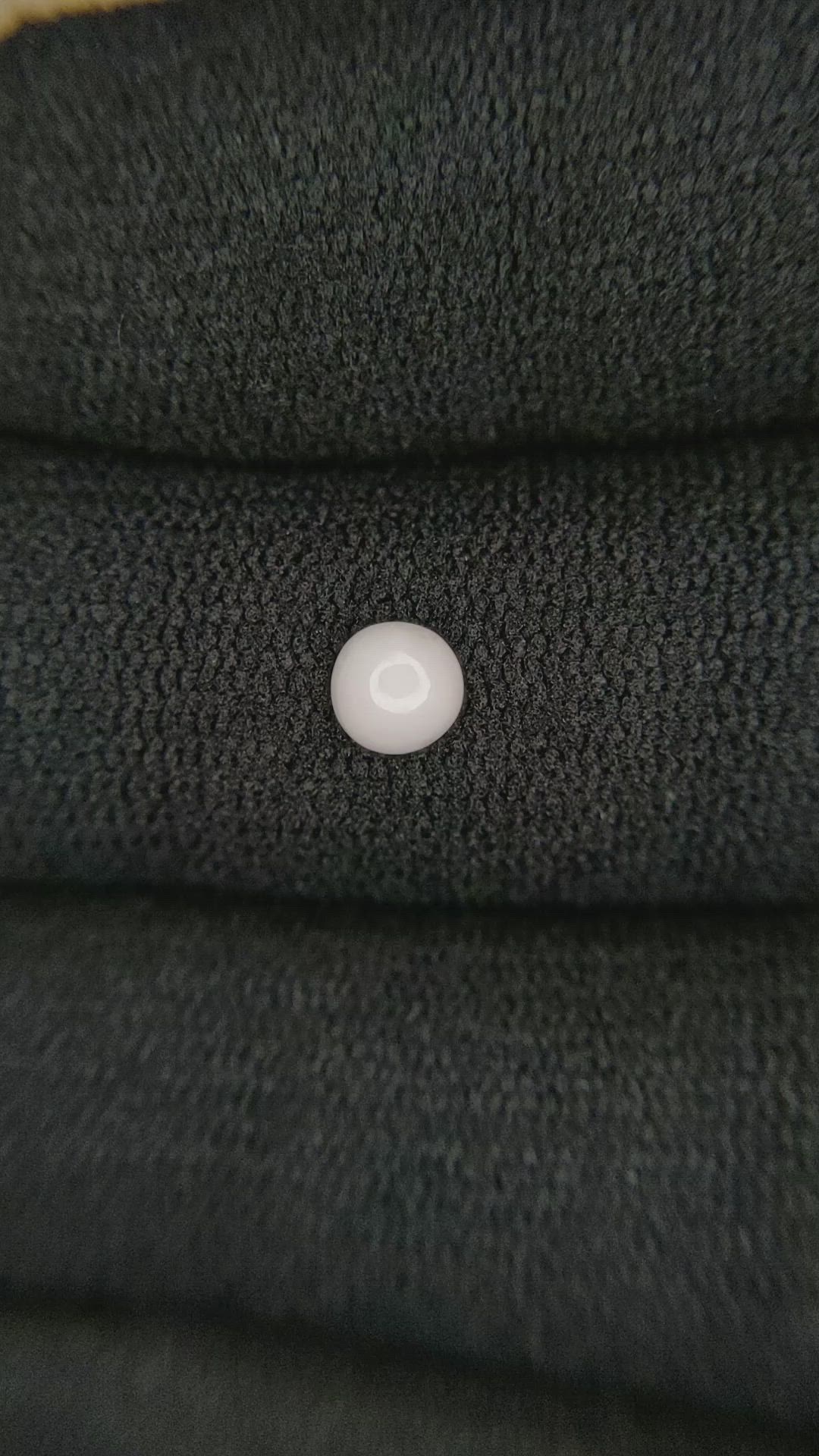 0.31 Ct. Cabochon Coral from Italy Size Video