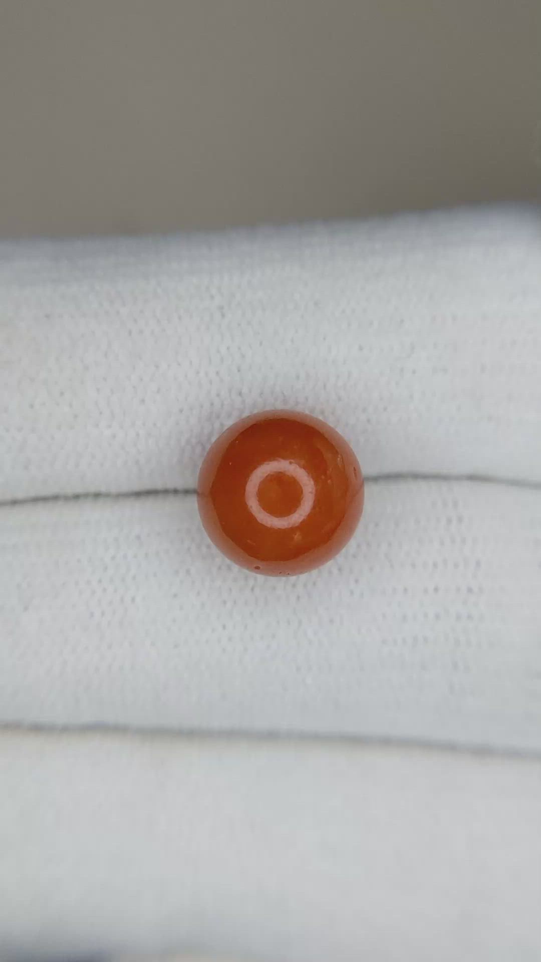 5.57 Ct. Coral from Italy Size Video