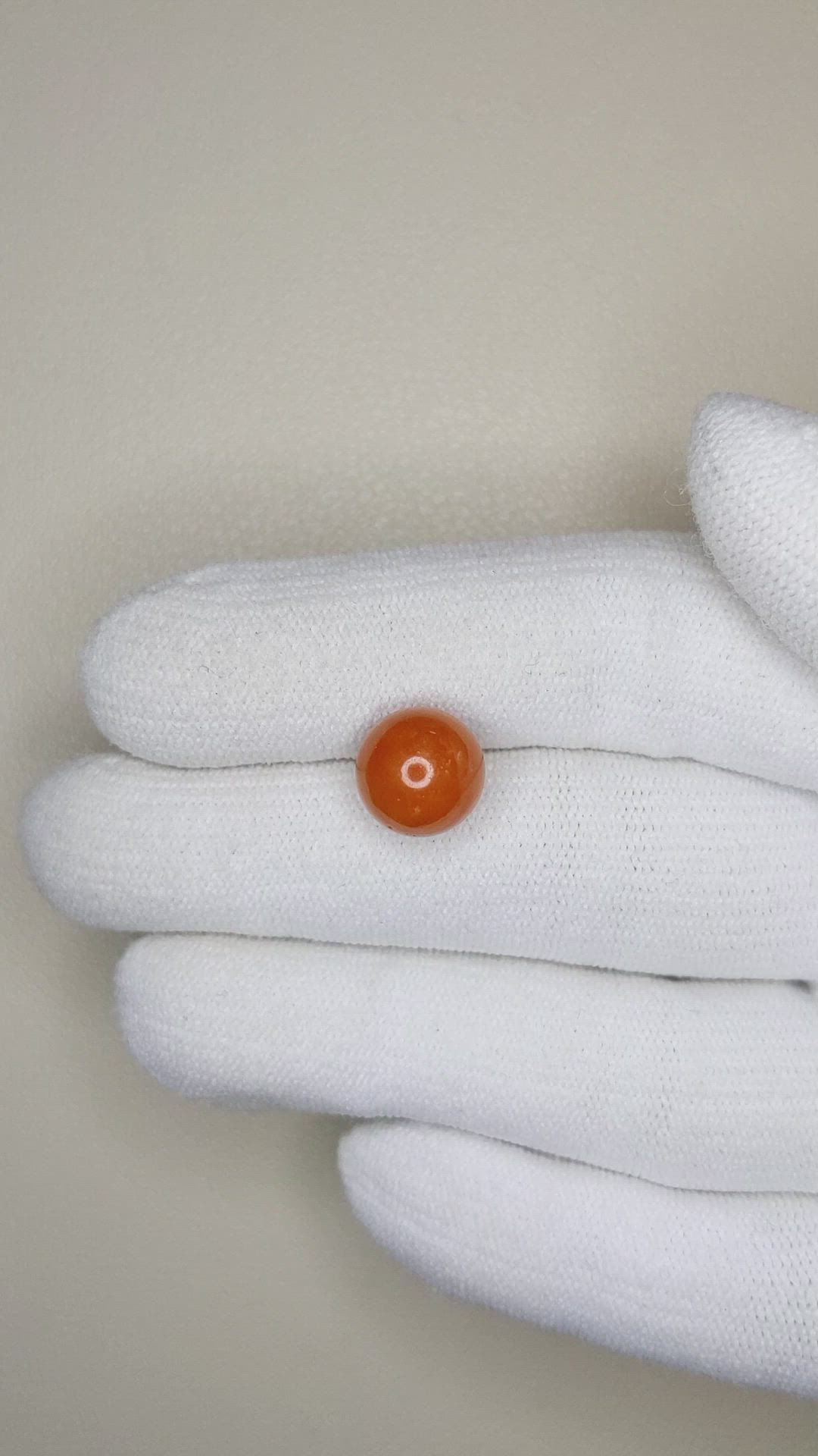 5.57 Ct. Coral from Italy Size Video