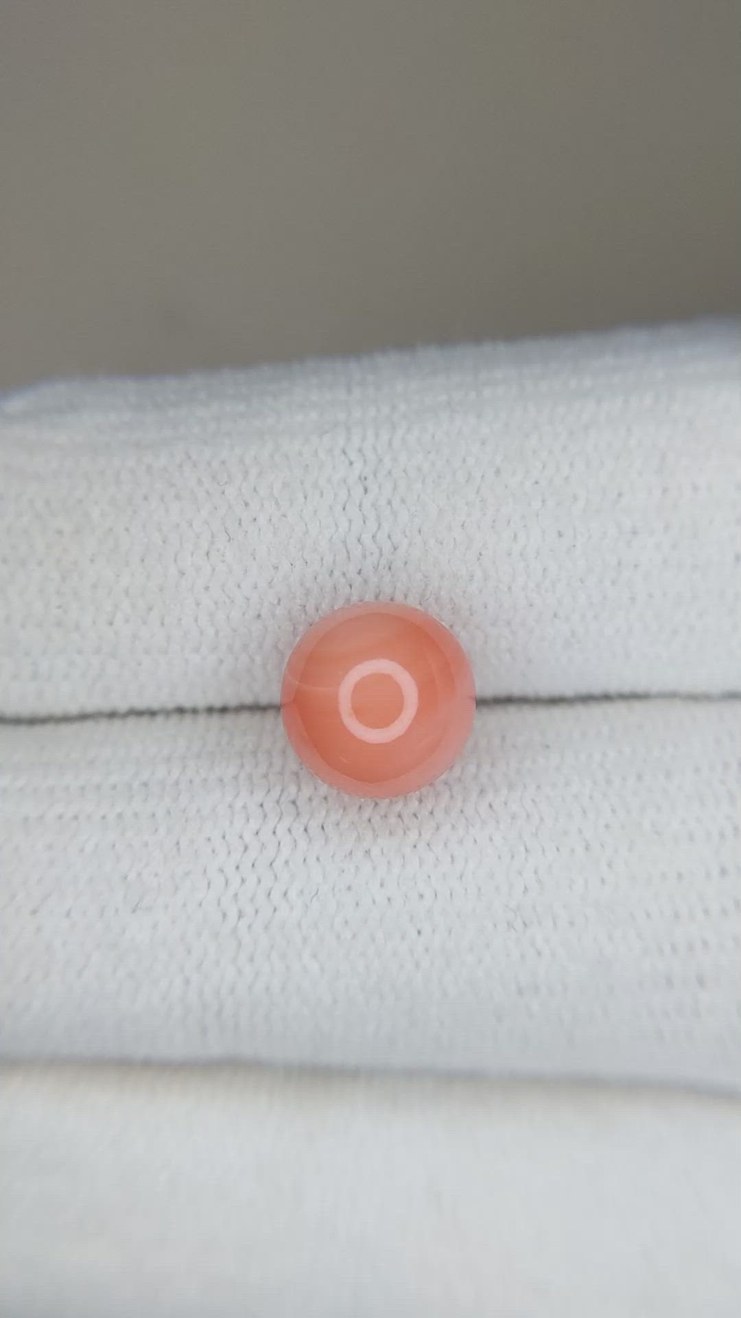 3.29 Ct. Coral from Italy Size Video