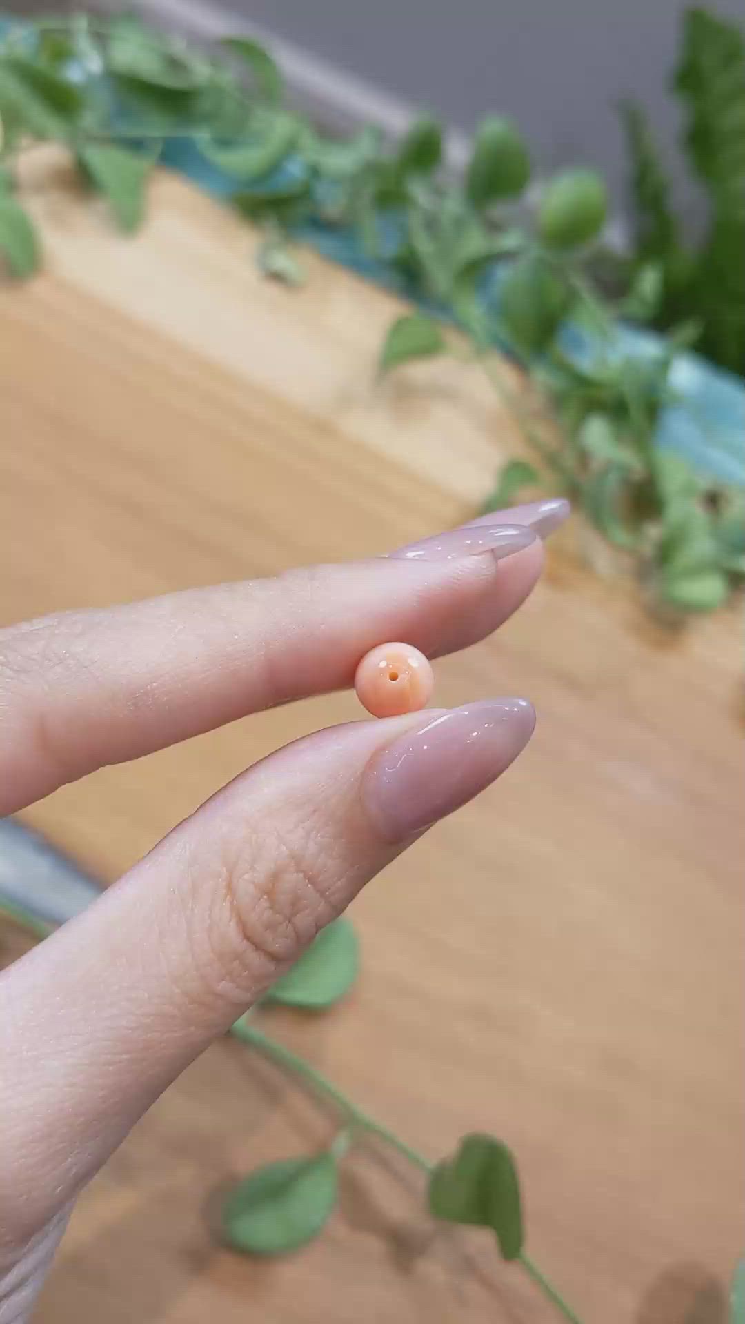 3.29 Ct. Coral from Italy Size Video