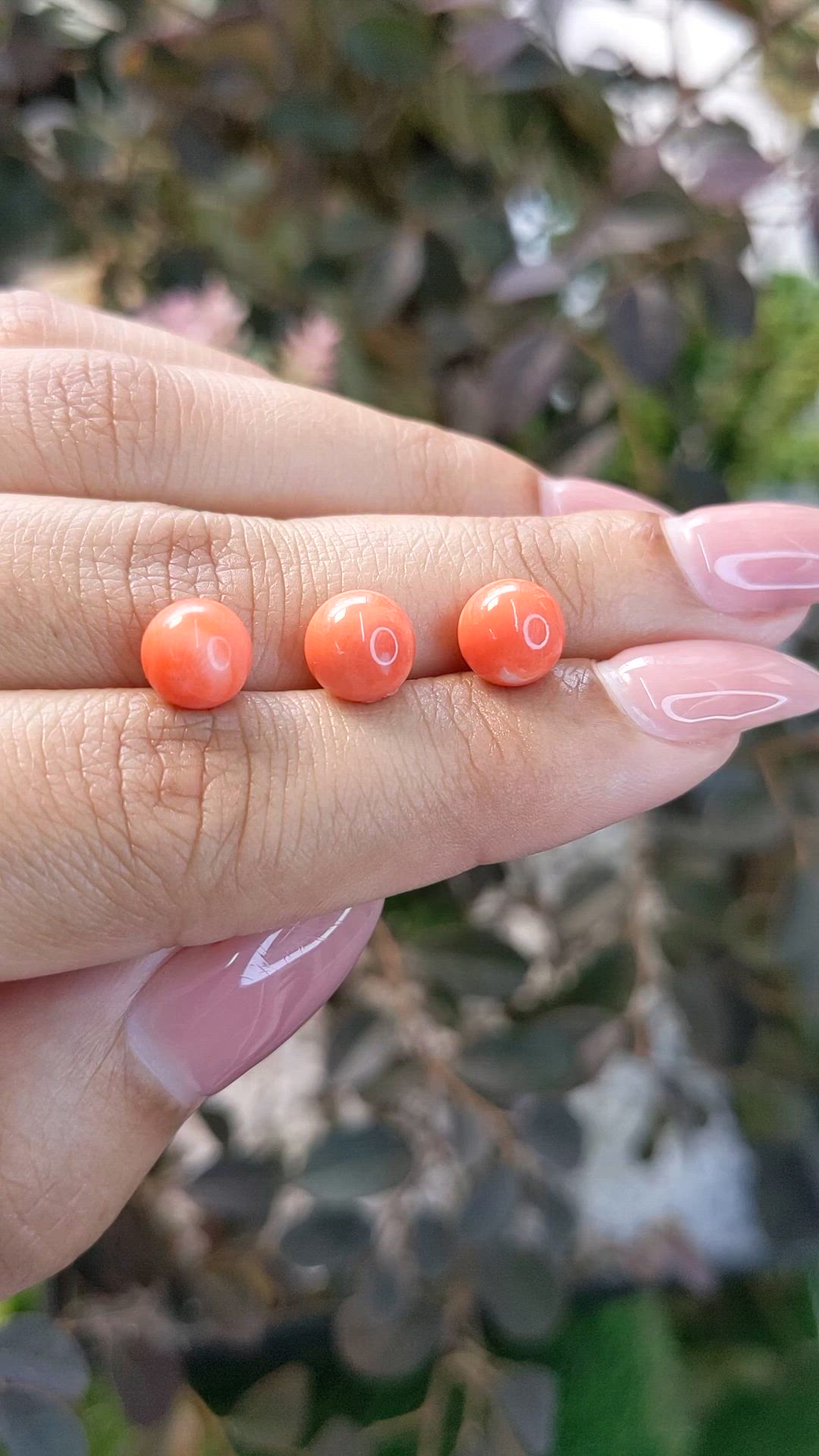 8.90 Ct. Coral from Italy Size Video