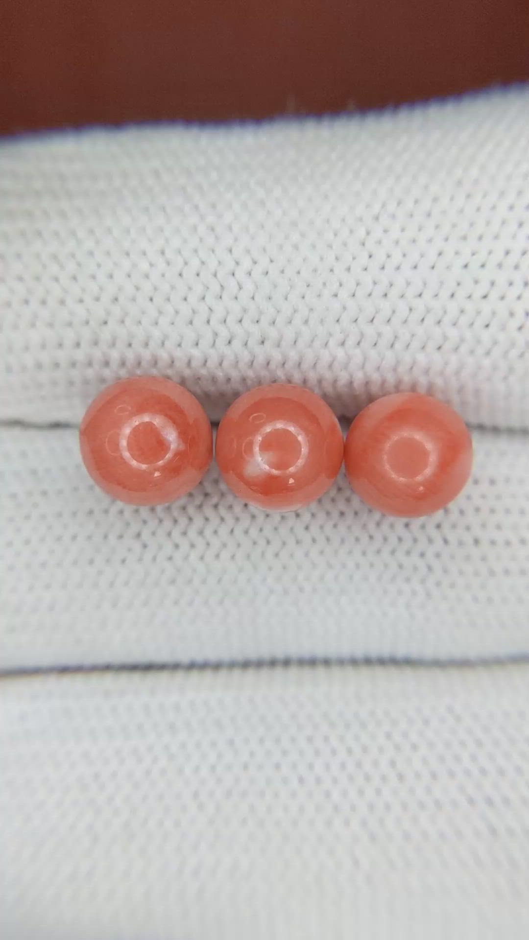 8.90 Ct. Coral from Italy Size Video