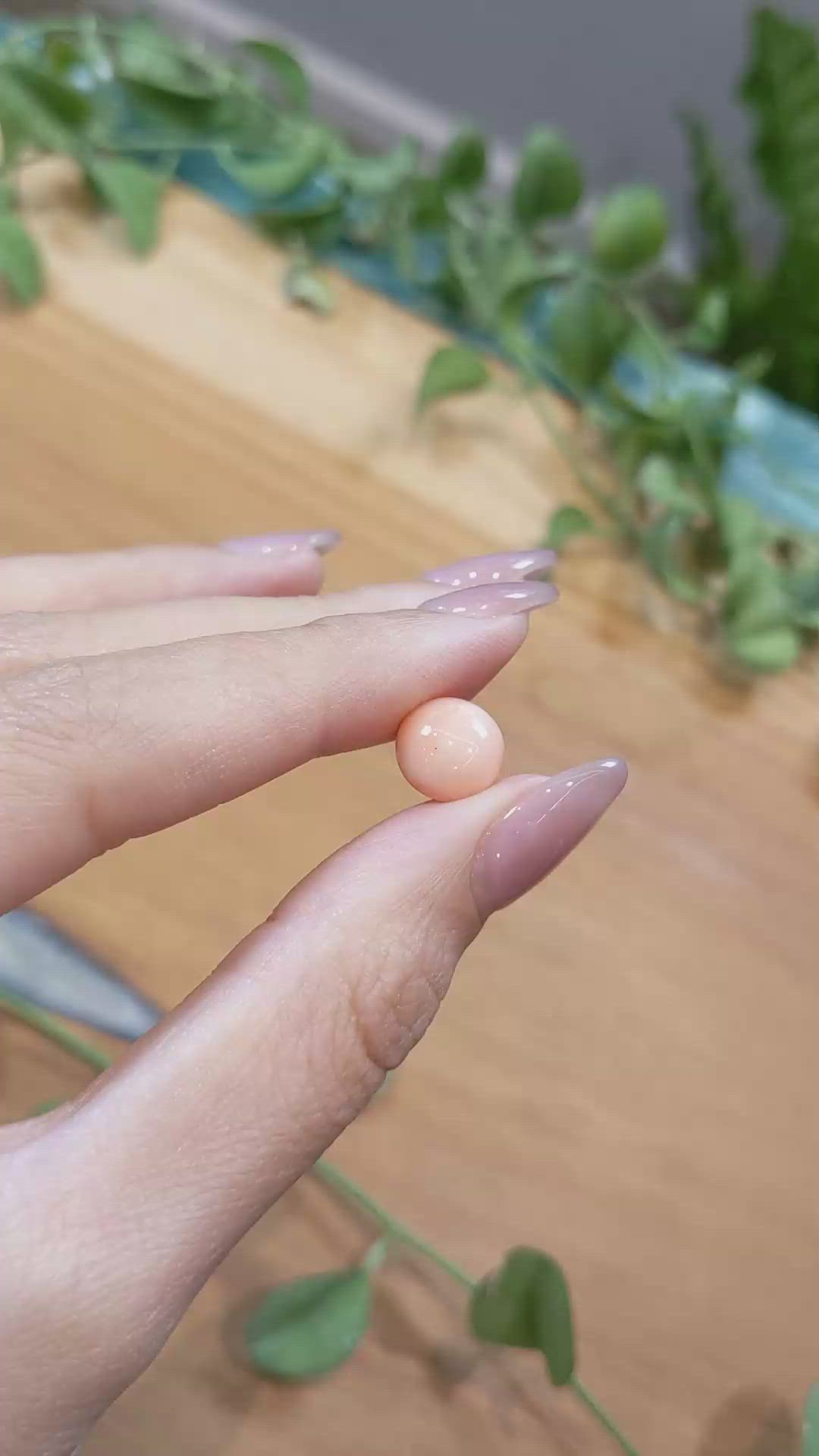 4.47 Ct. Coral from Italy Size Video