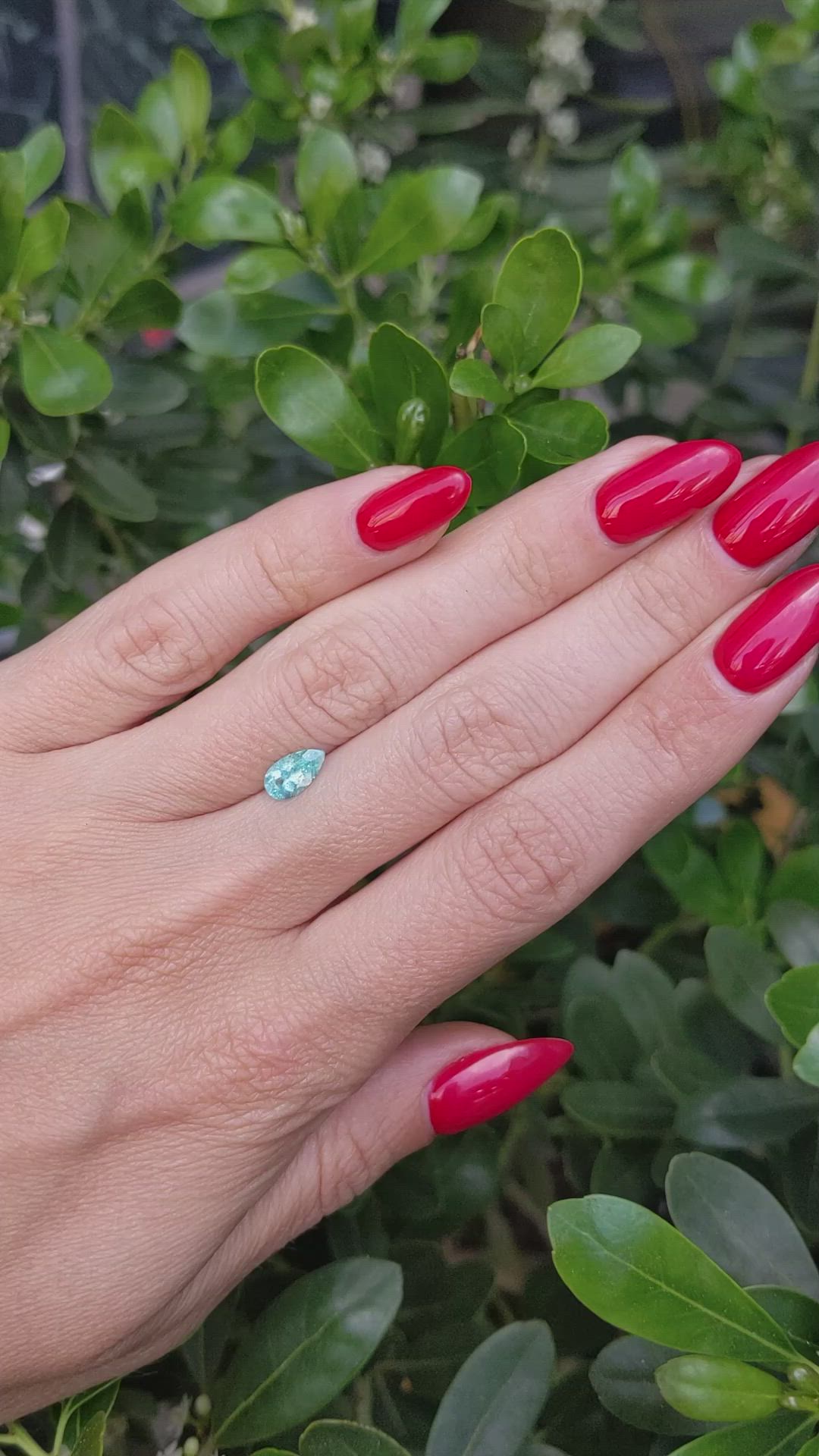0.62 Ct. Blue Paraiba Tourmaline from Mozambique Size Video