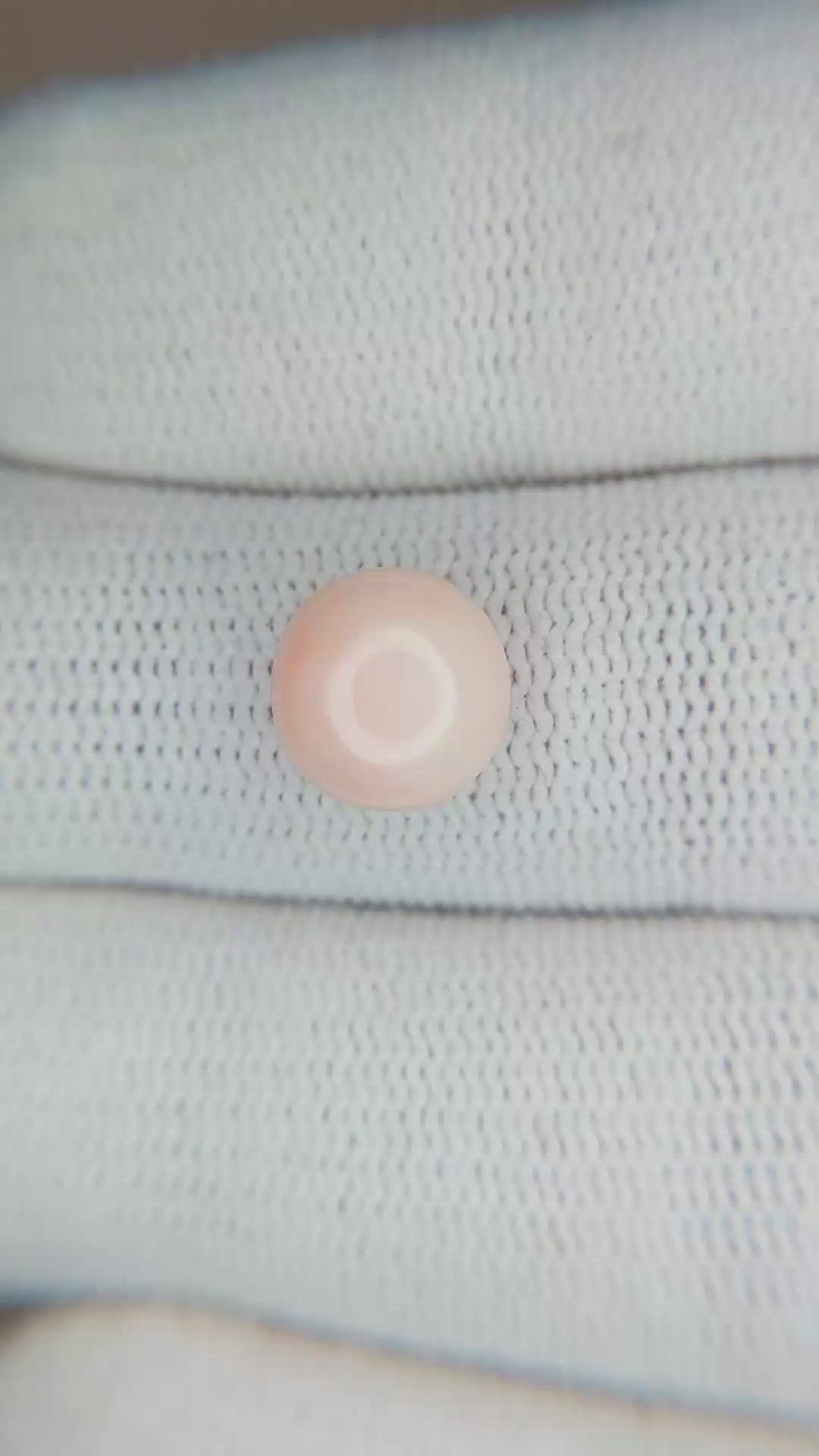 2.56 Ct. Cabochon Coral from Italy Size Video