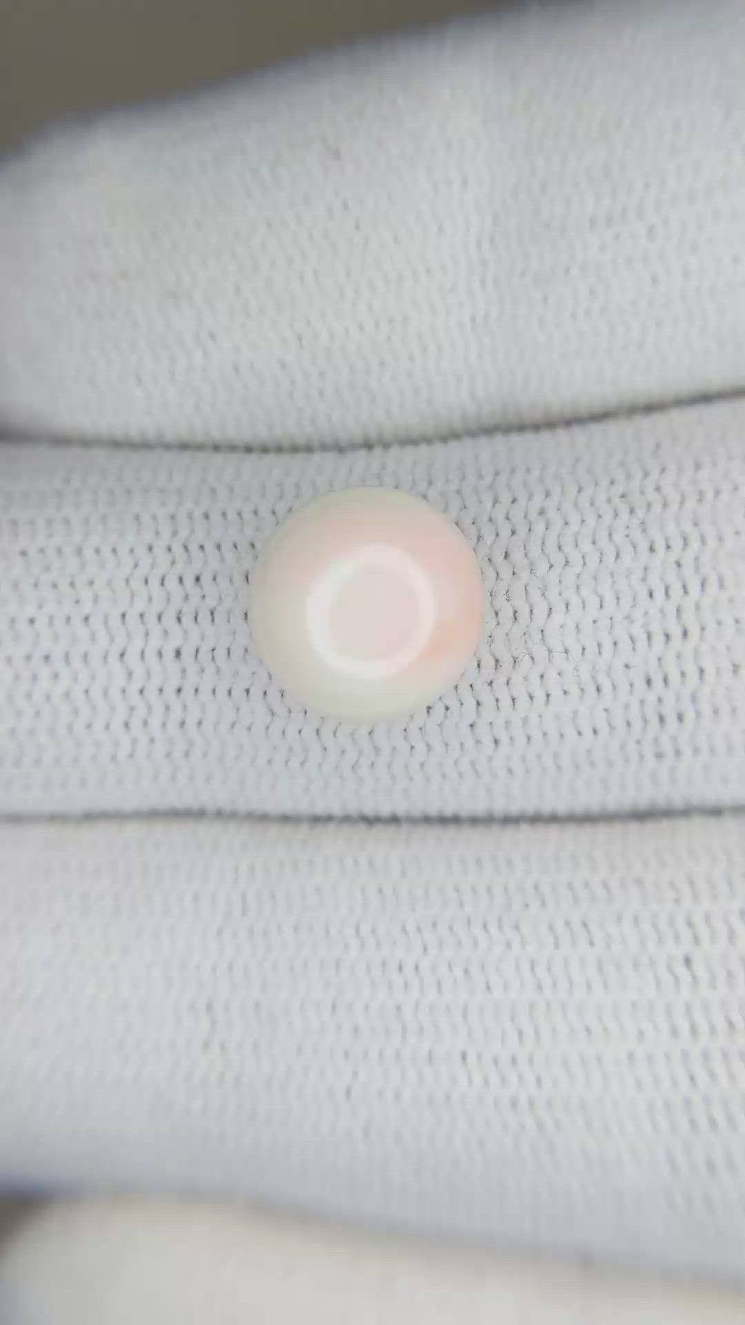 3.21 Ct. Cabochon Coral from Italy Size Video