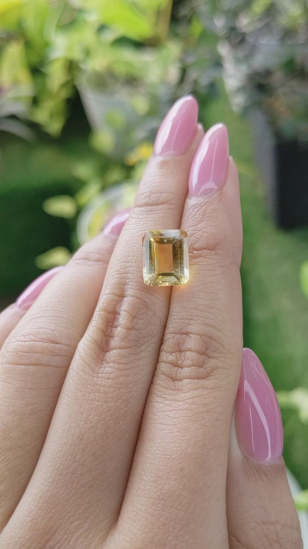 3.72 Ct. Citrine from Brazil Size Video