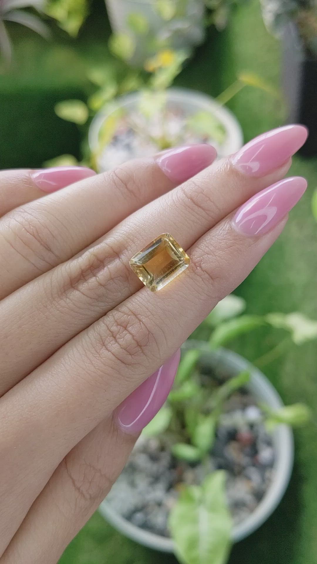 3.72 Ct. Citrine from Brazil Size Video