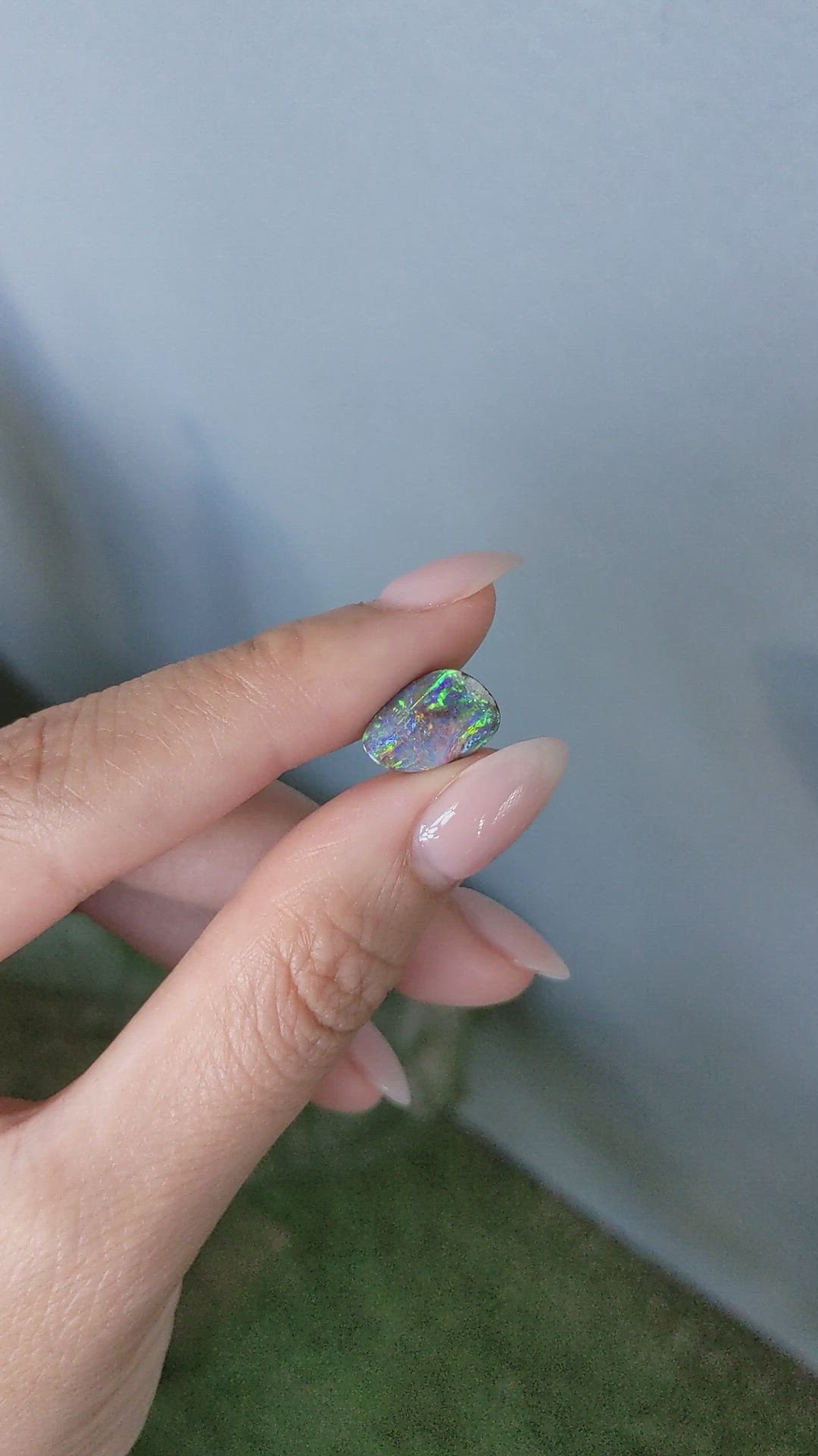 2.90 Ct. Multi Color Boulder Opal from Australia Size Video