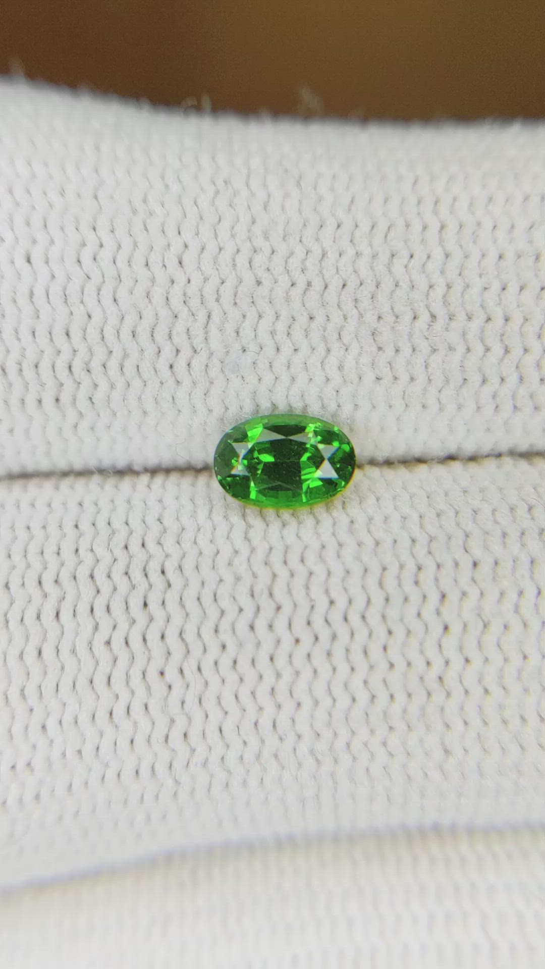 0.55 Ct. Tsavorite Garnet Size Video