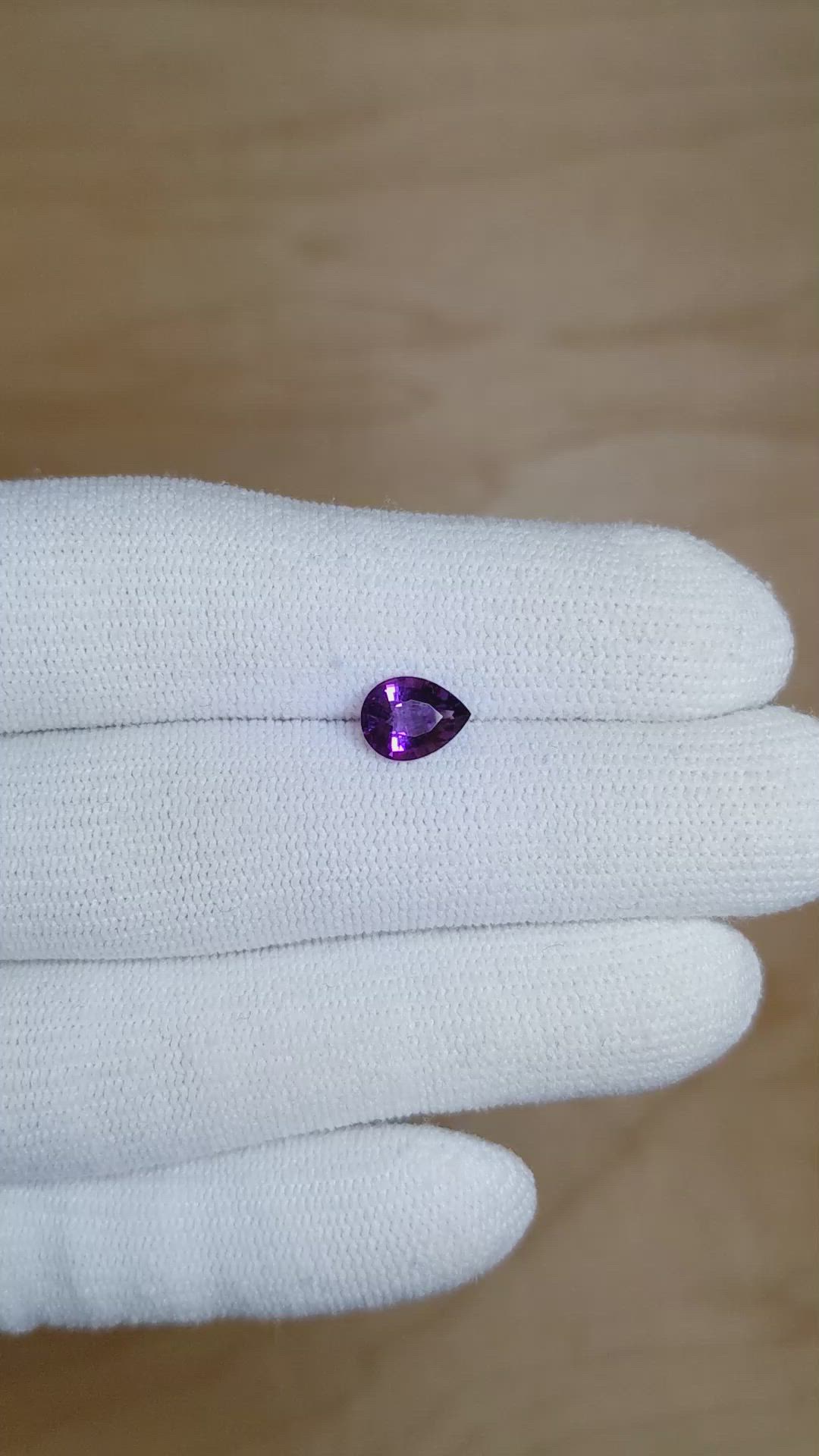 0.91 Ct. Amethyst from Ceylon (Sri Lanka) Size Video
