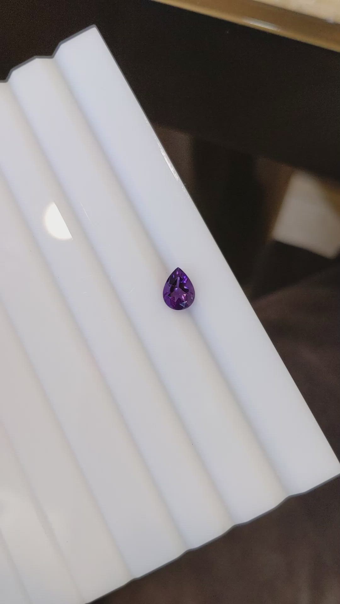 1.06 Ct. Amethyst from Ceylon (Sri Lanka) Size Video
